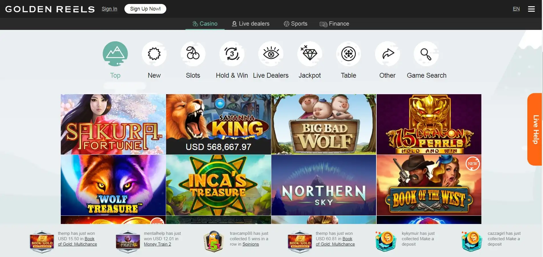 Golden Reels Games