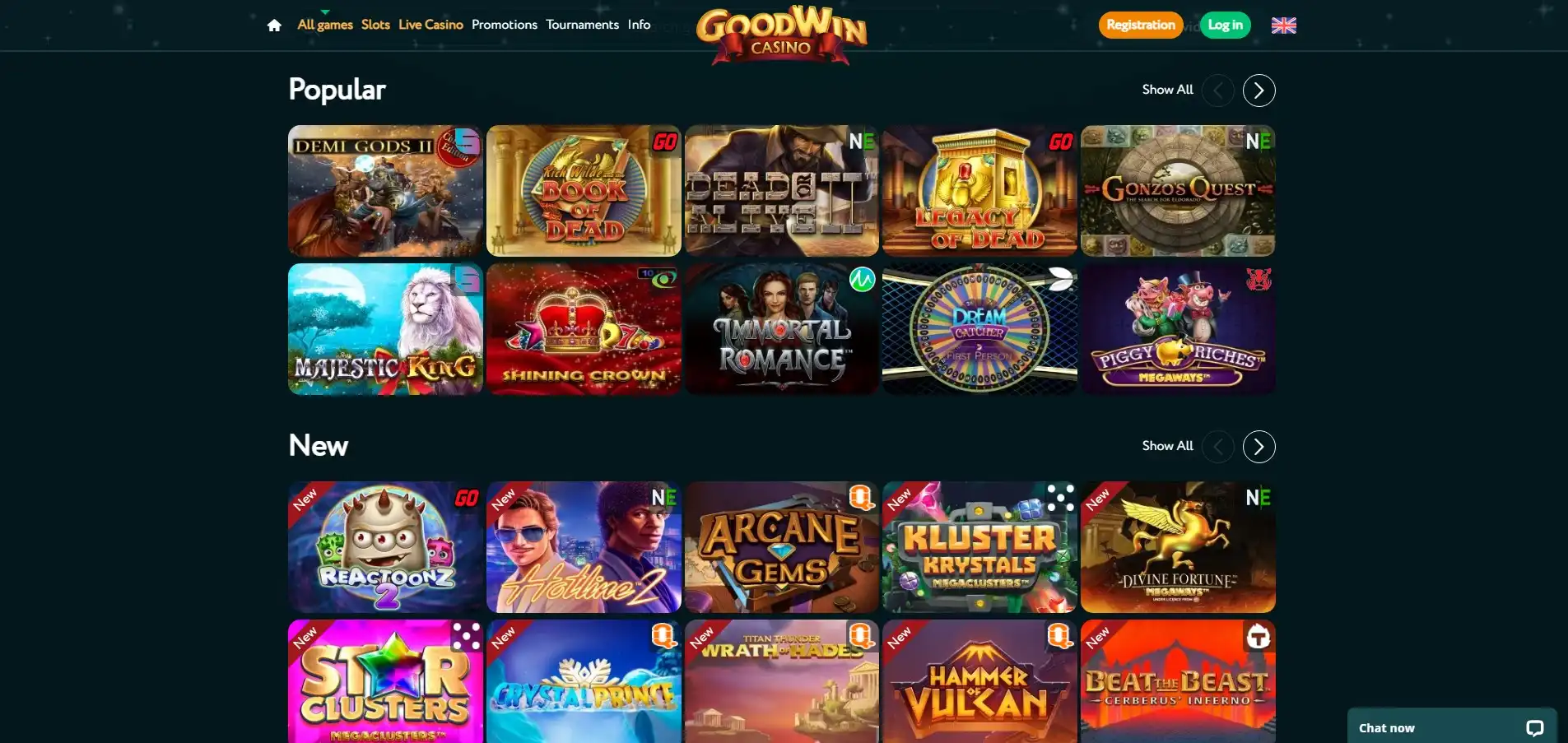 GoodWinCasino Games