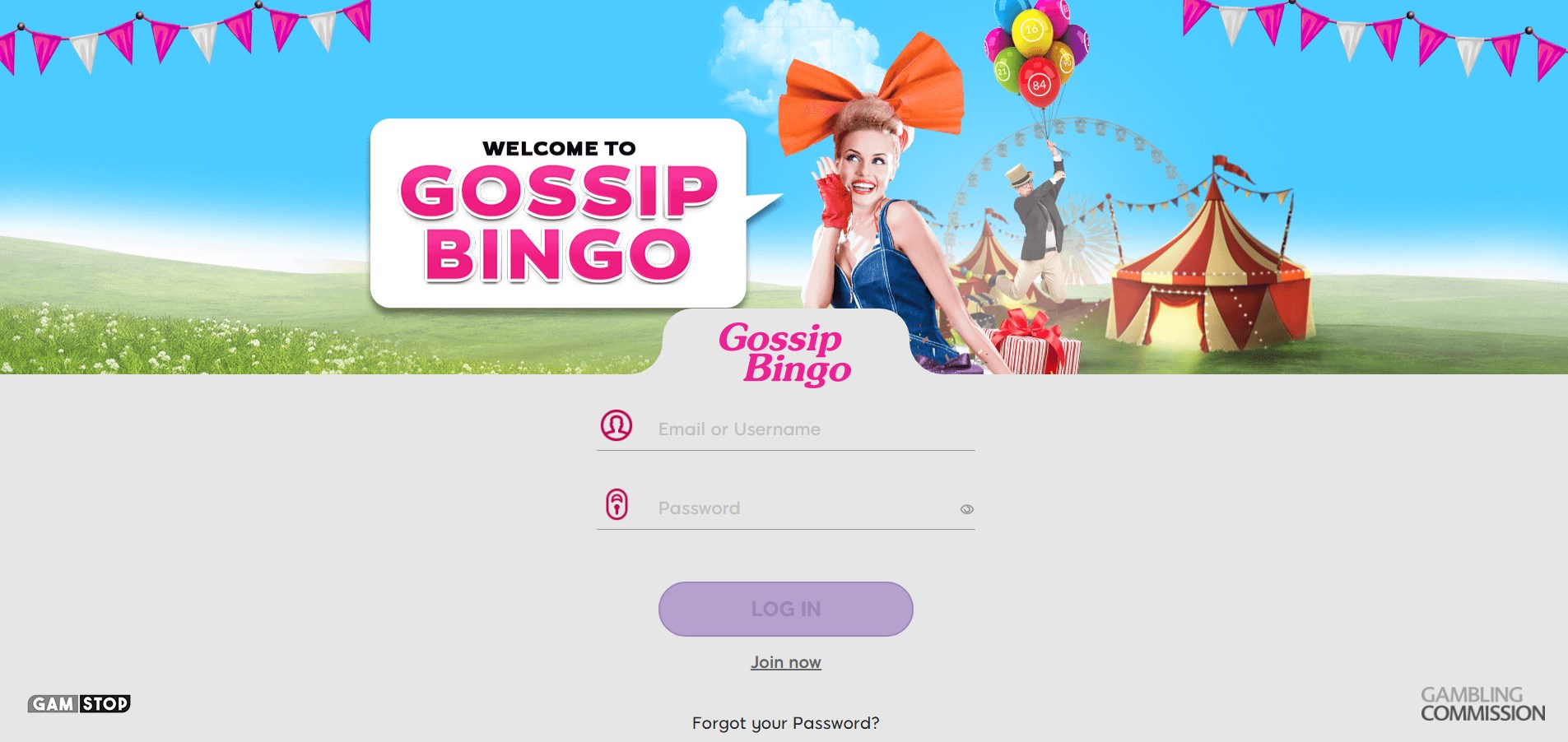 Gossip Bingo Casino Login