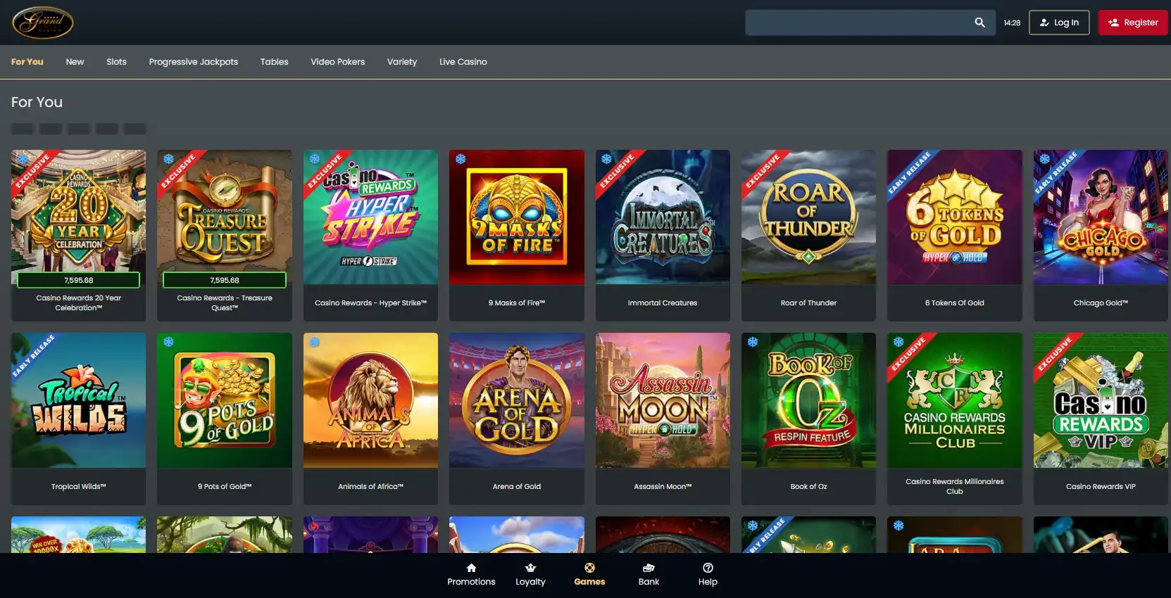 Grand Hotel Casino Games
