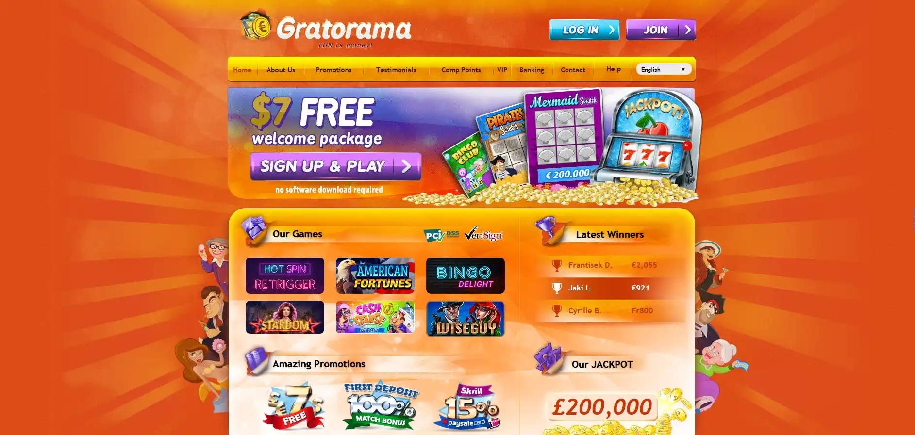 Gratorama Casino Games