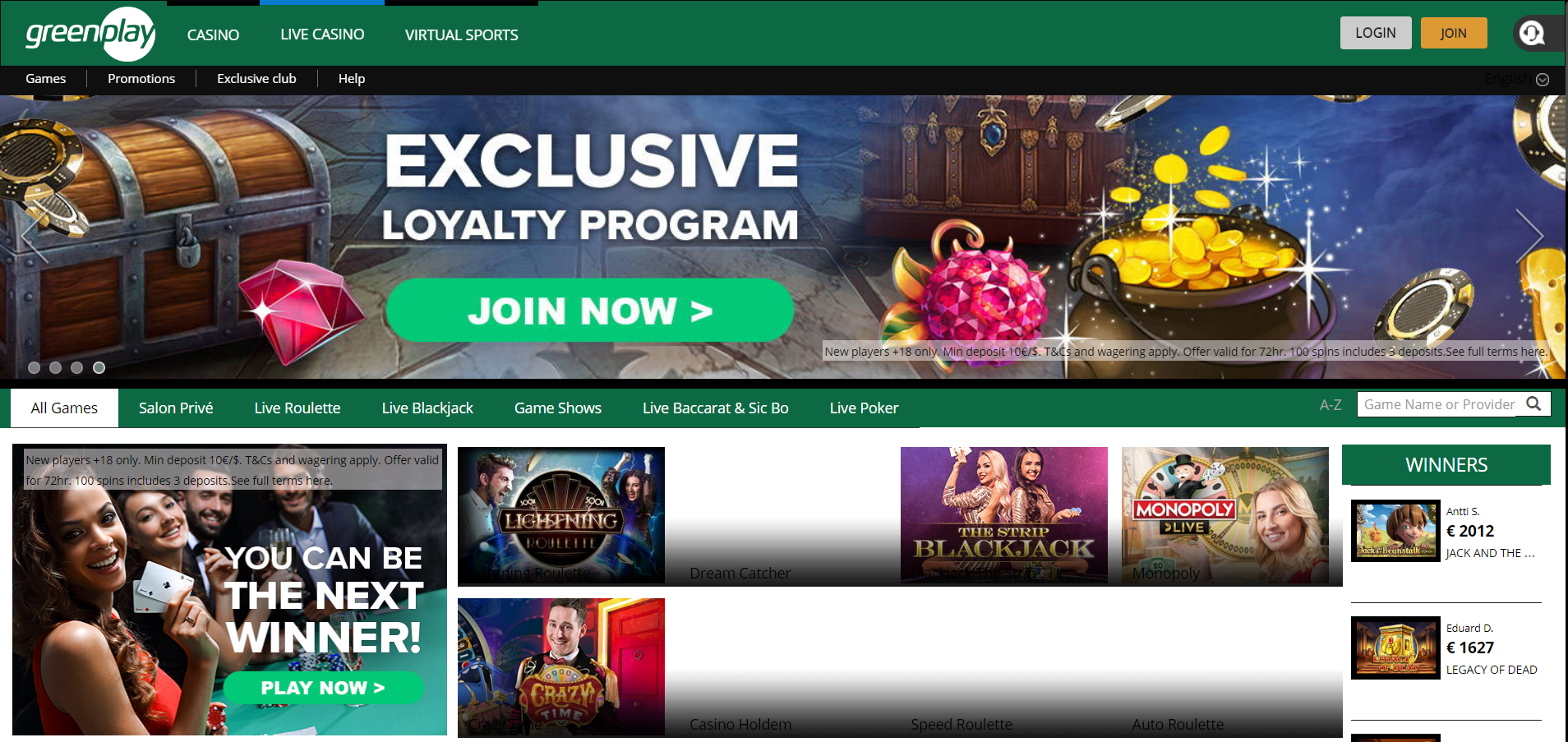 GreenPlay Review | Top Online Casinos List 2024 | GreenPlay Sister Sites