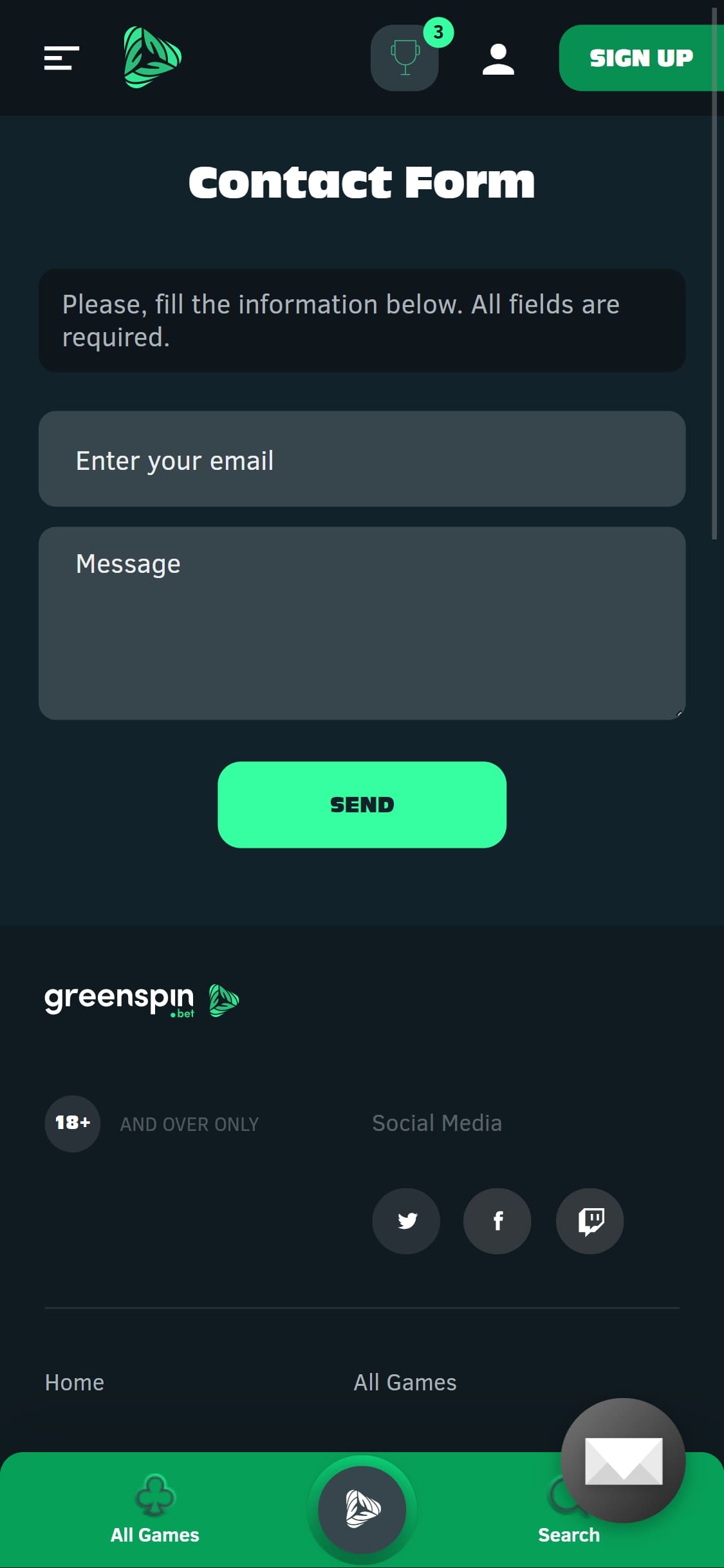Greenspin Casino Mobile Support Review