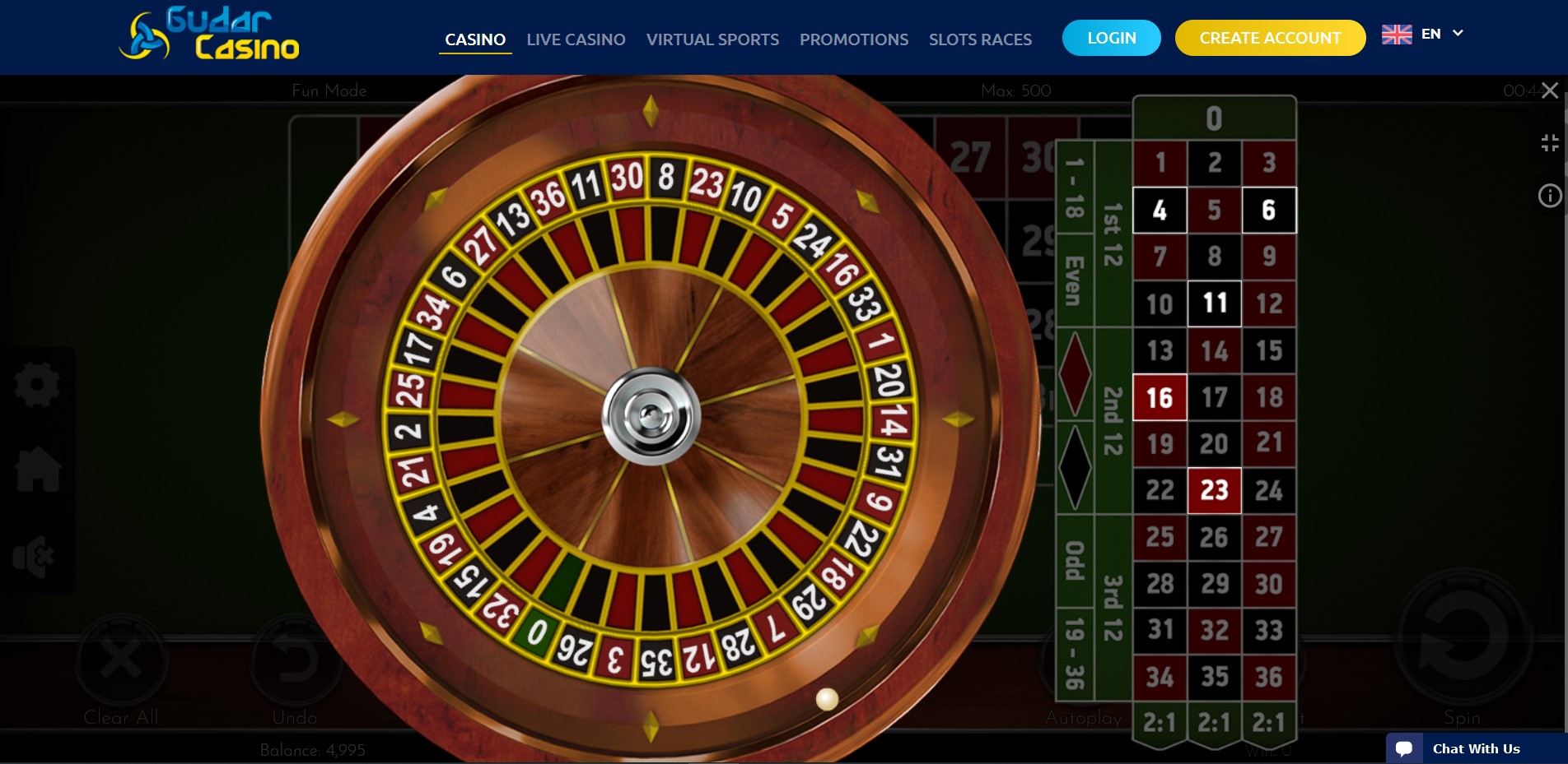 Gudar Casino Casino Games