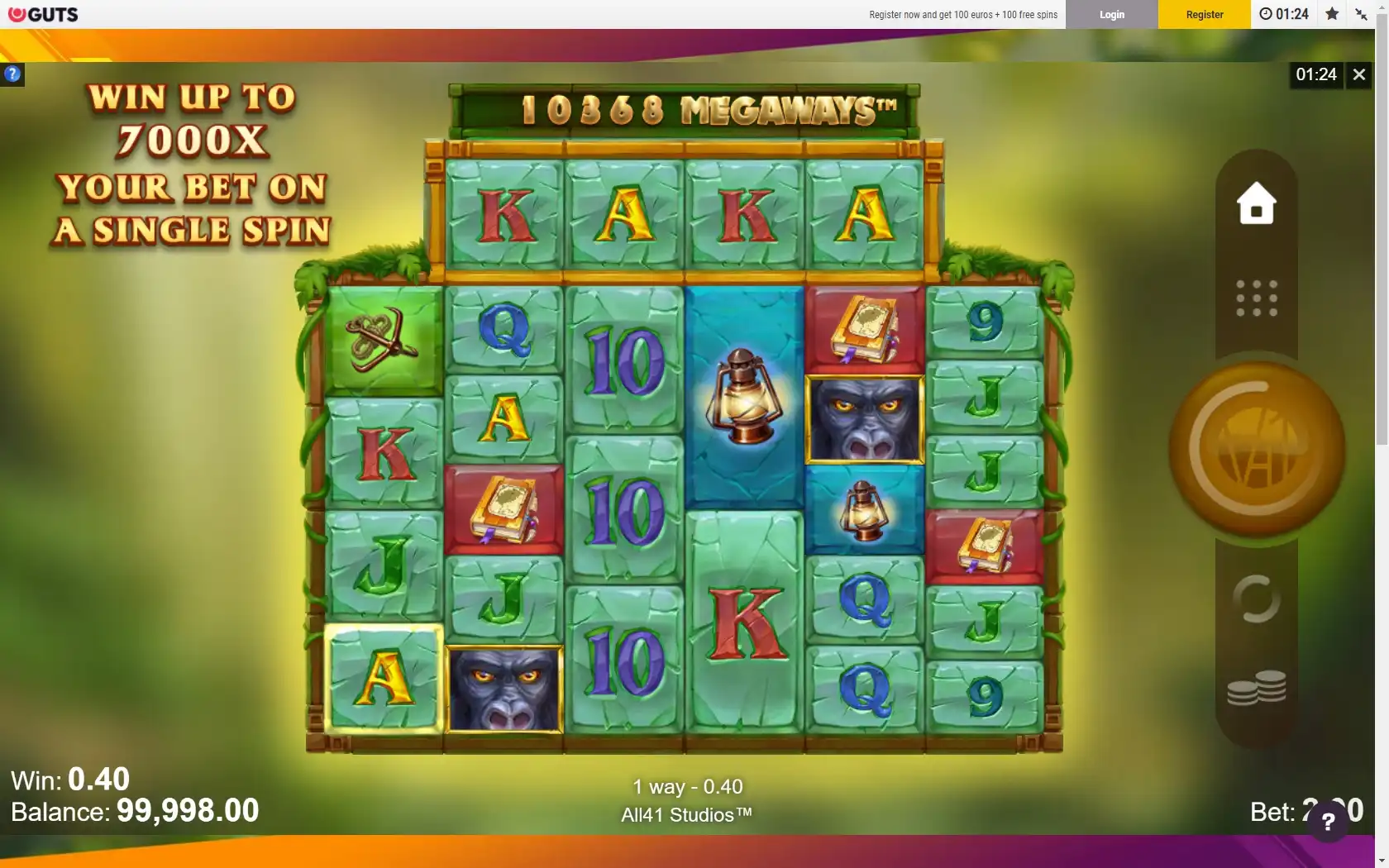Guts Casino Slot Games