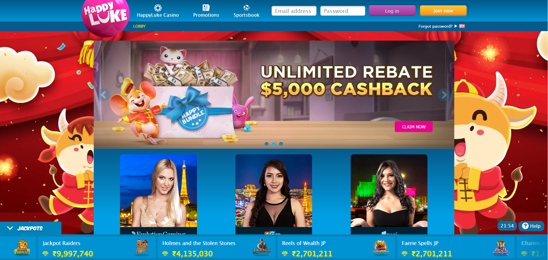HappyLuke Casino Live Dealer Games