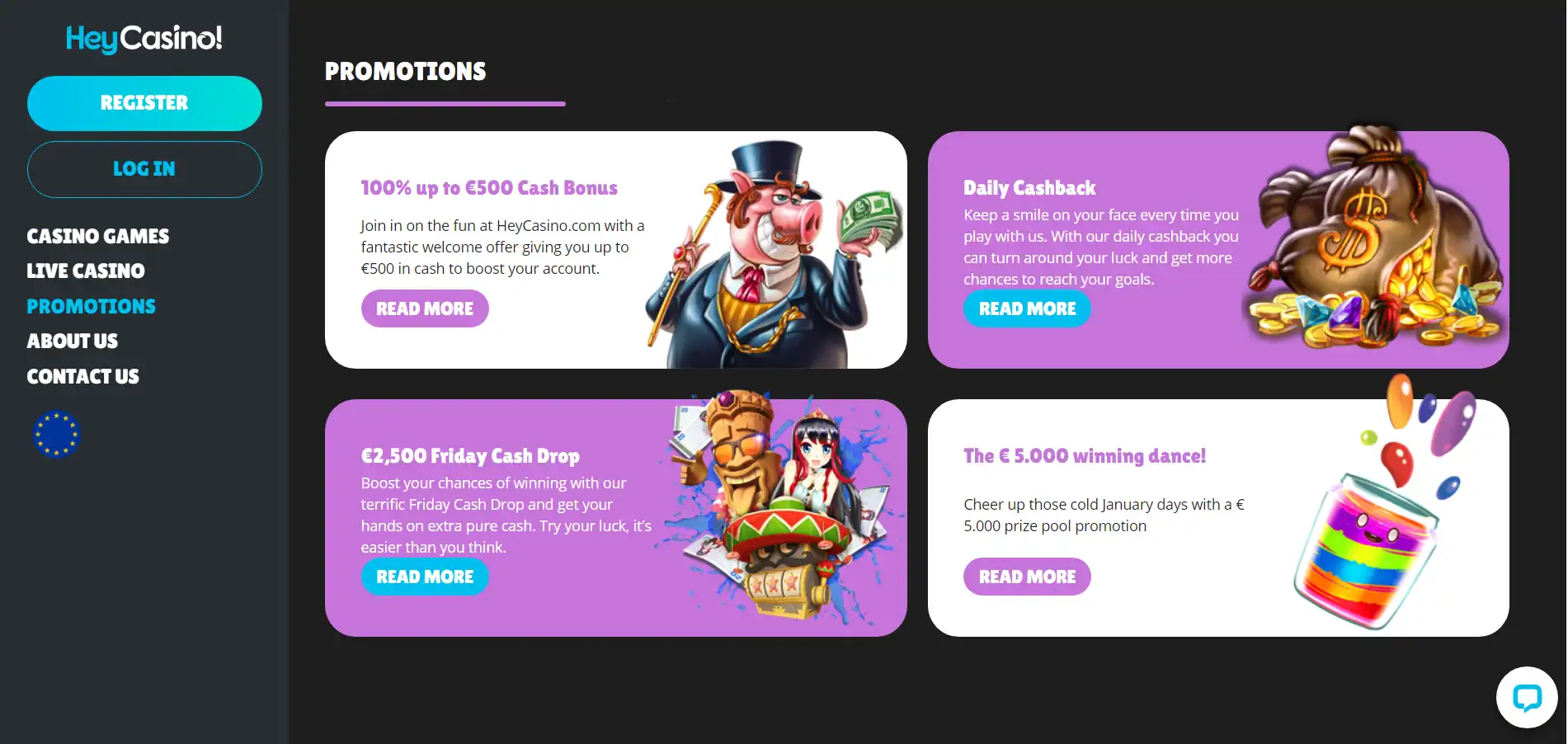HeyCasino! No Deposit Bonus