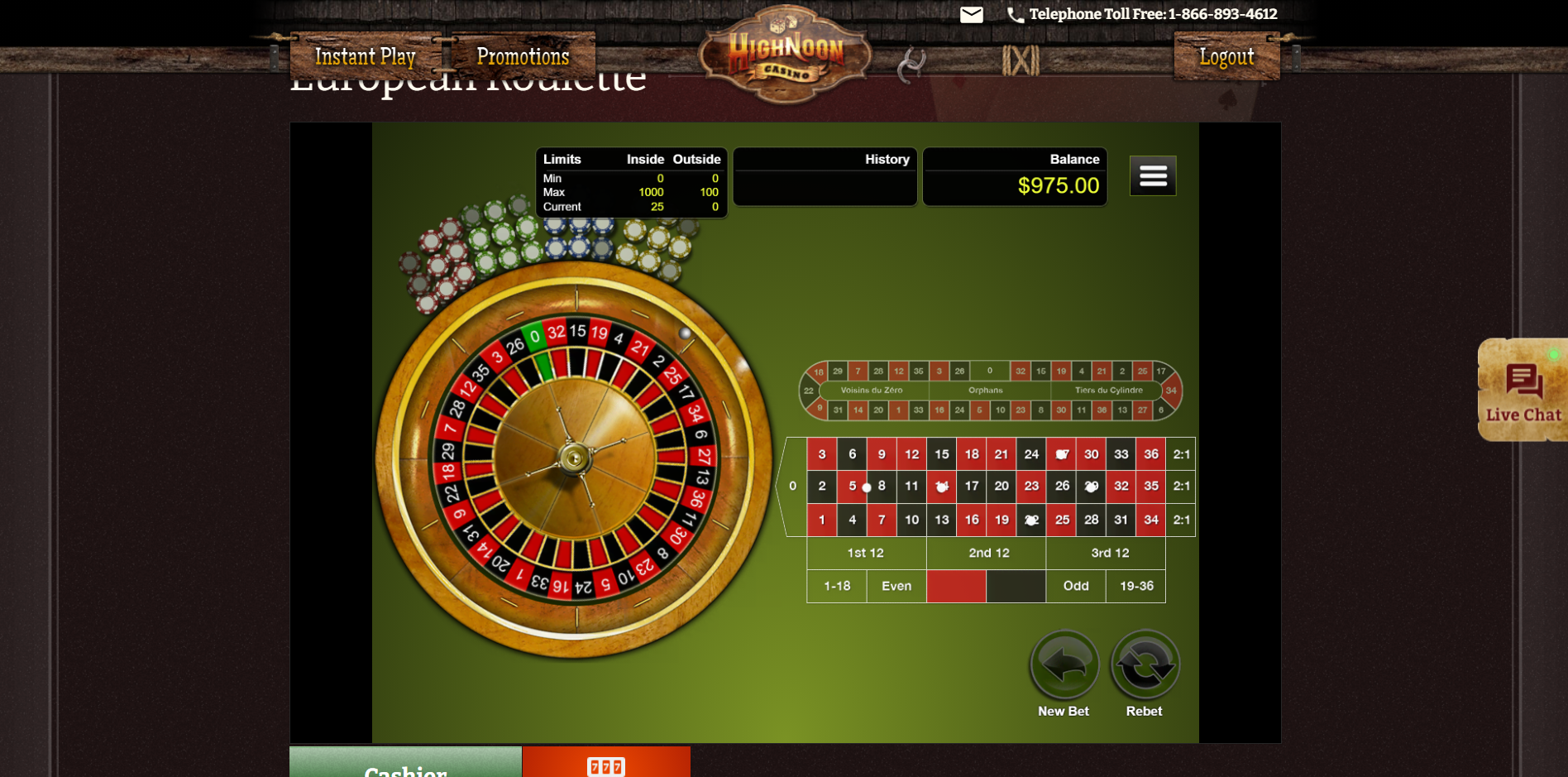 High Noon Casino Casino Games