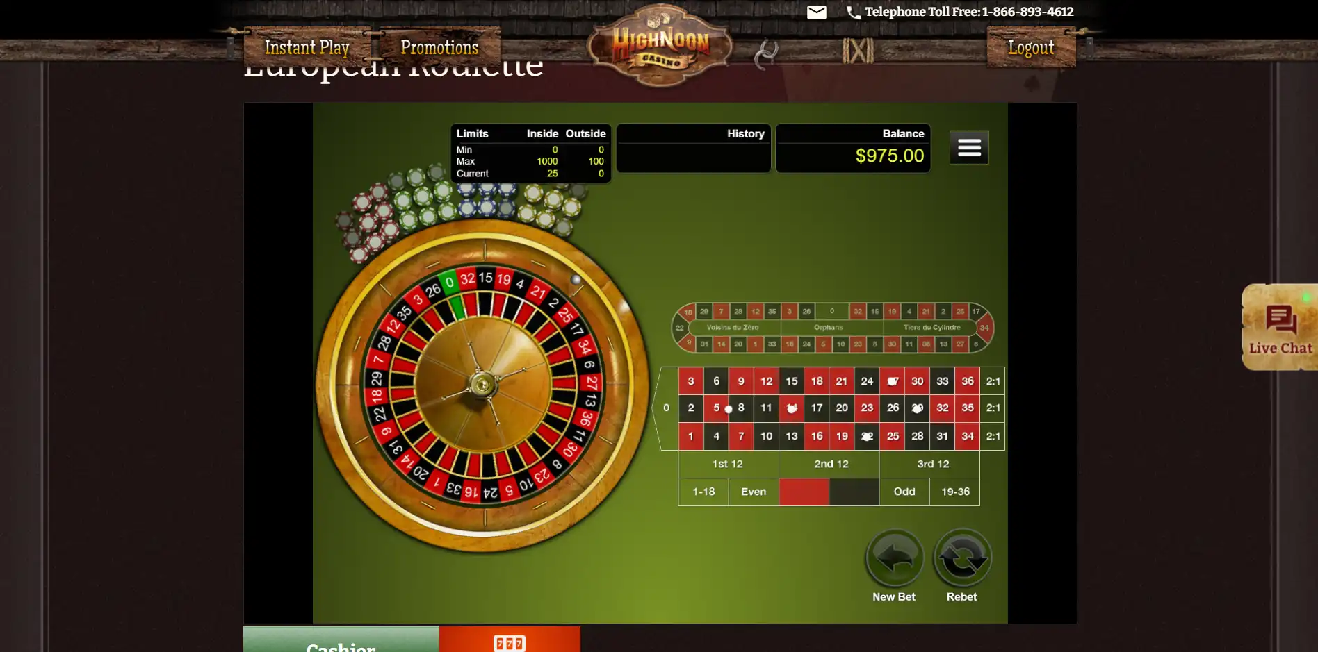 High Noon Casino Casino Games