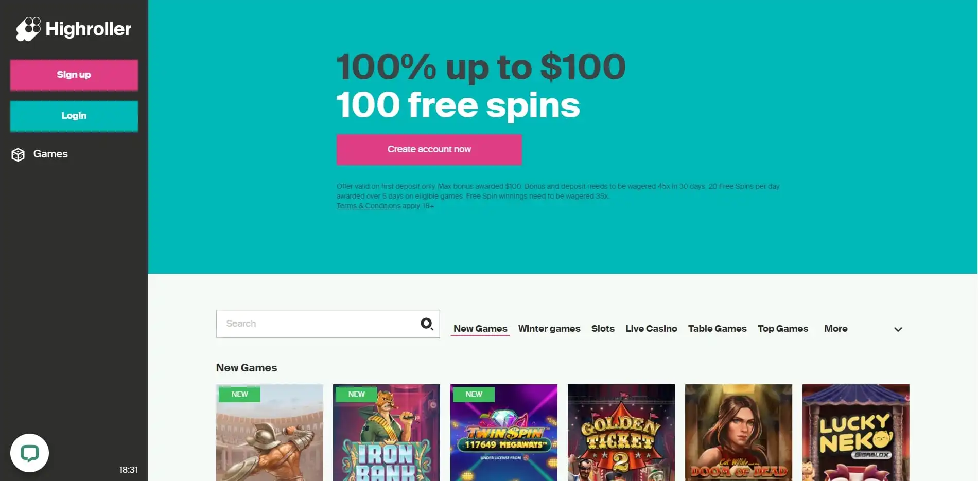 HighRoller Casino Review
