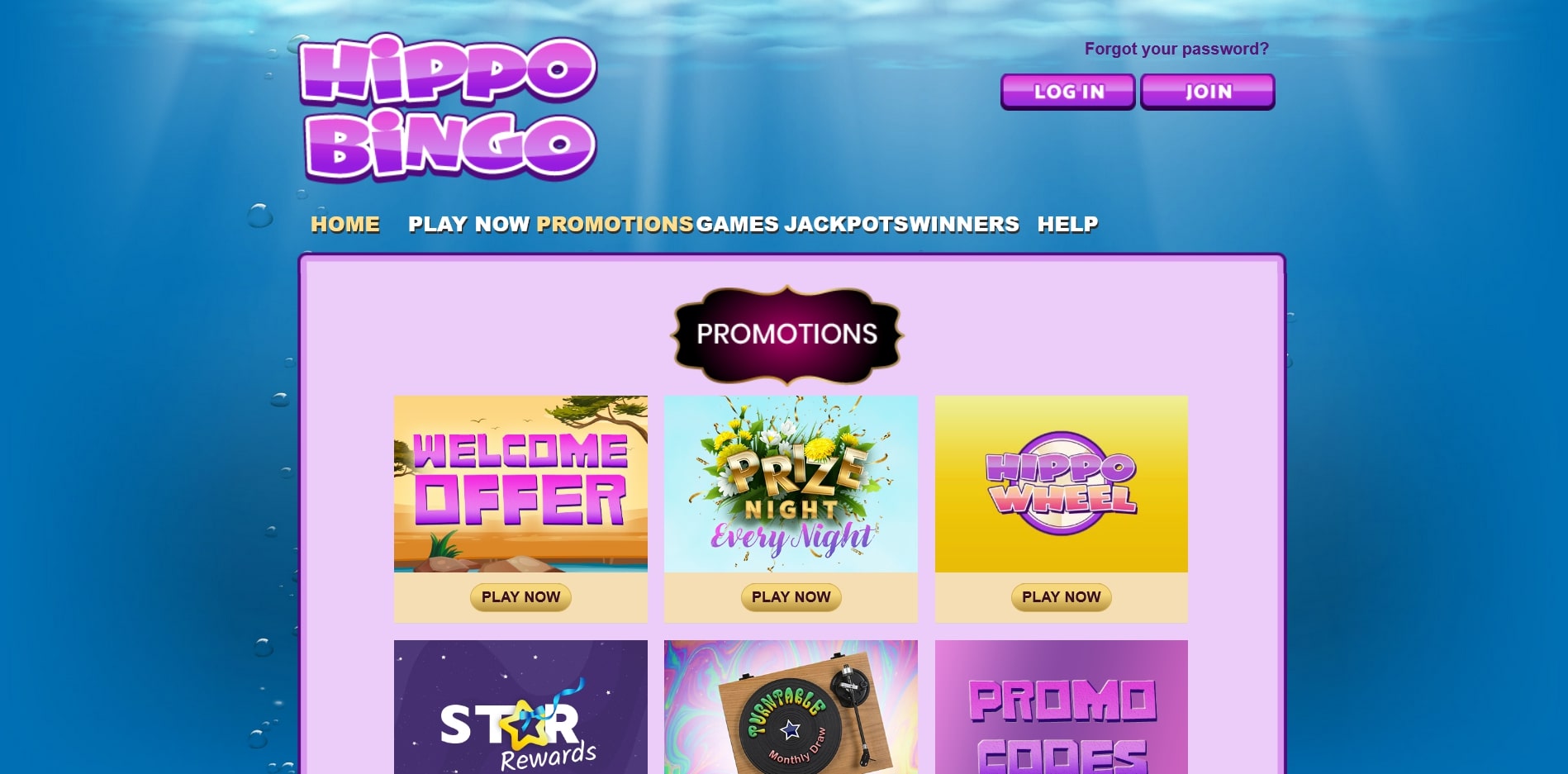 Hippo Bingo Casino No Deposit Bonus