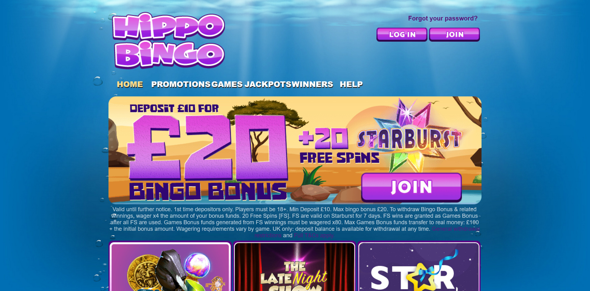 Hippo Bingo Casino Review