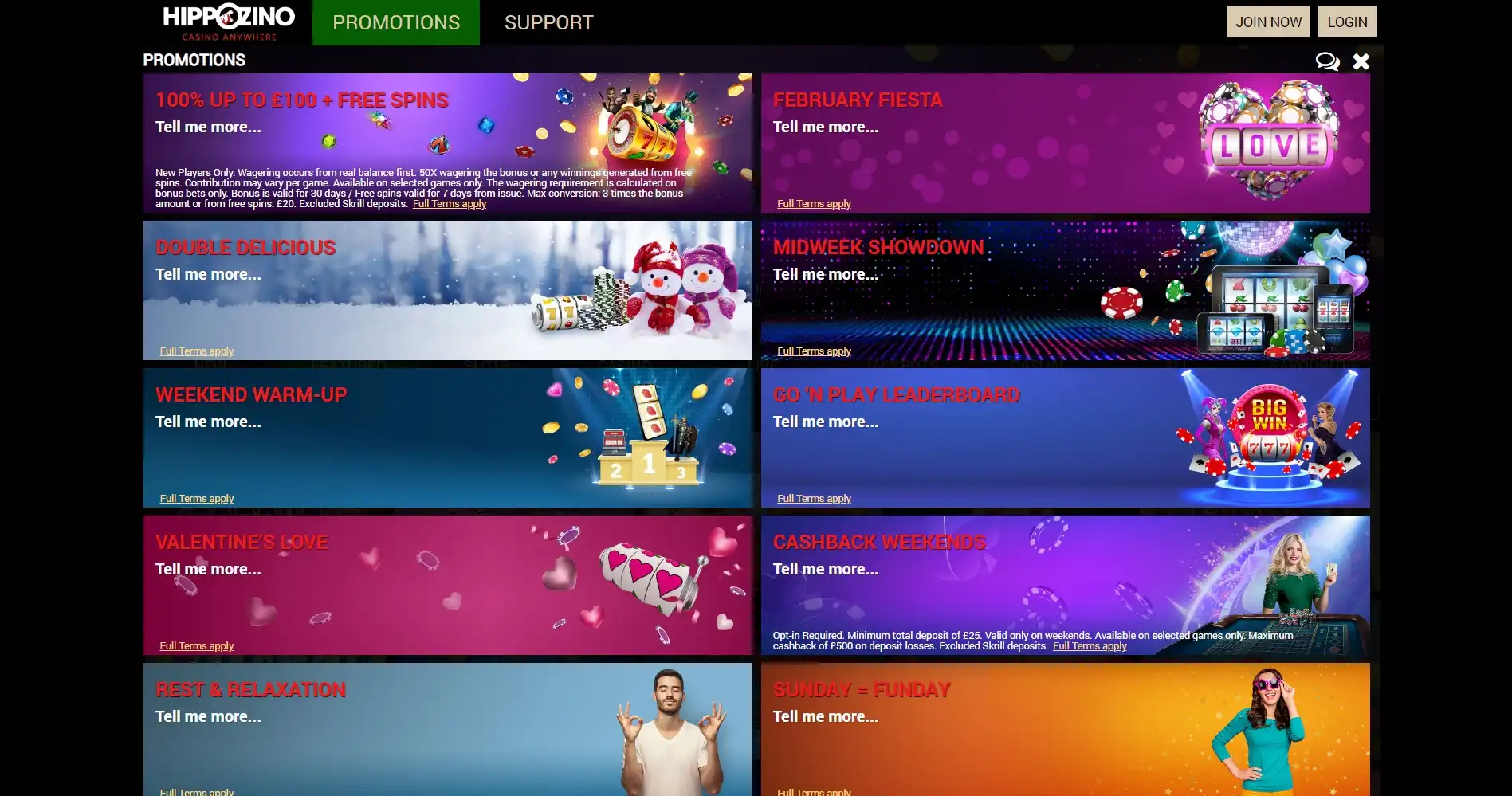 Hippozino Casino No Deposit Bonus