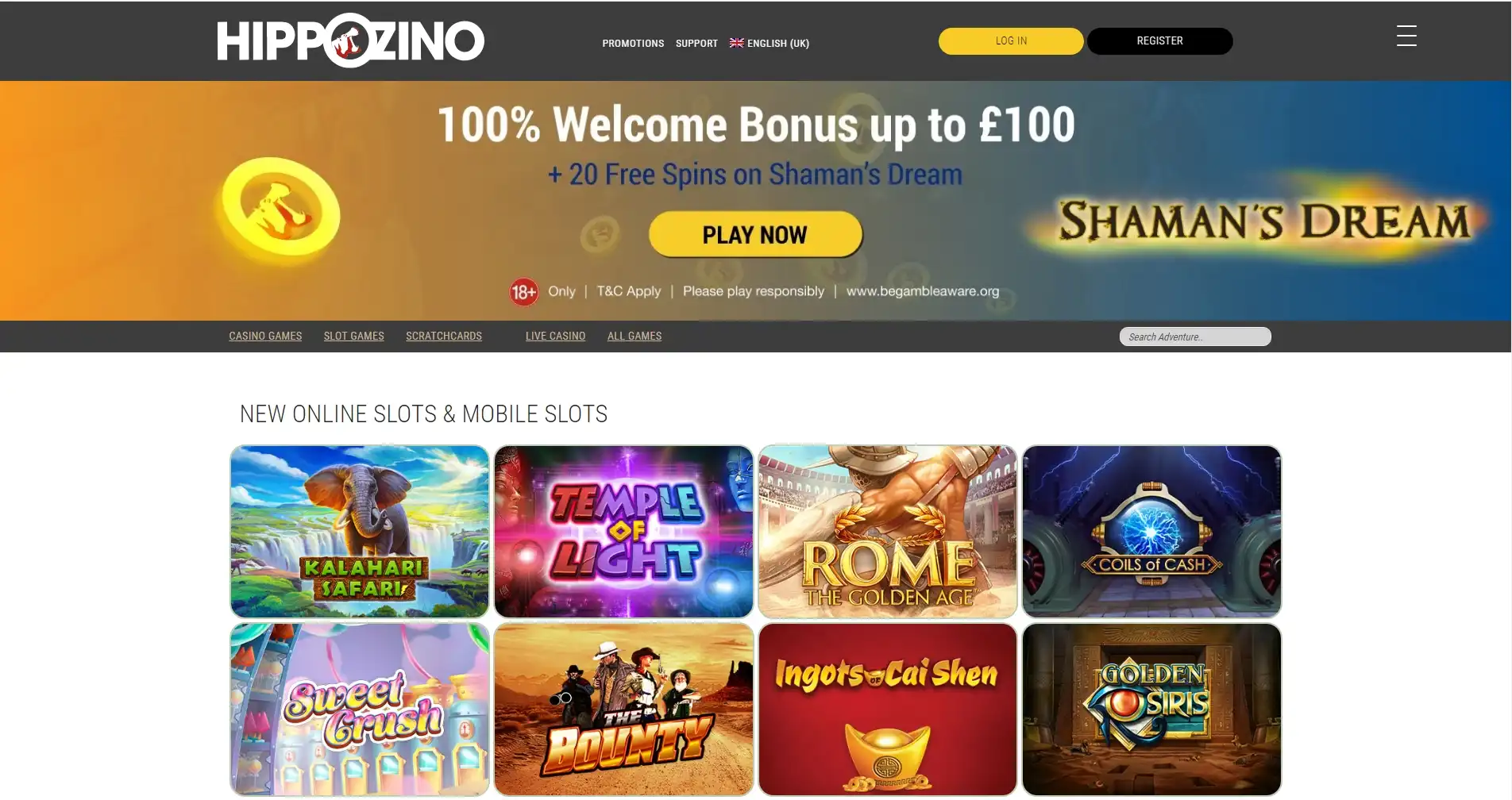 Hippozino Casino Review