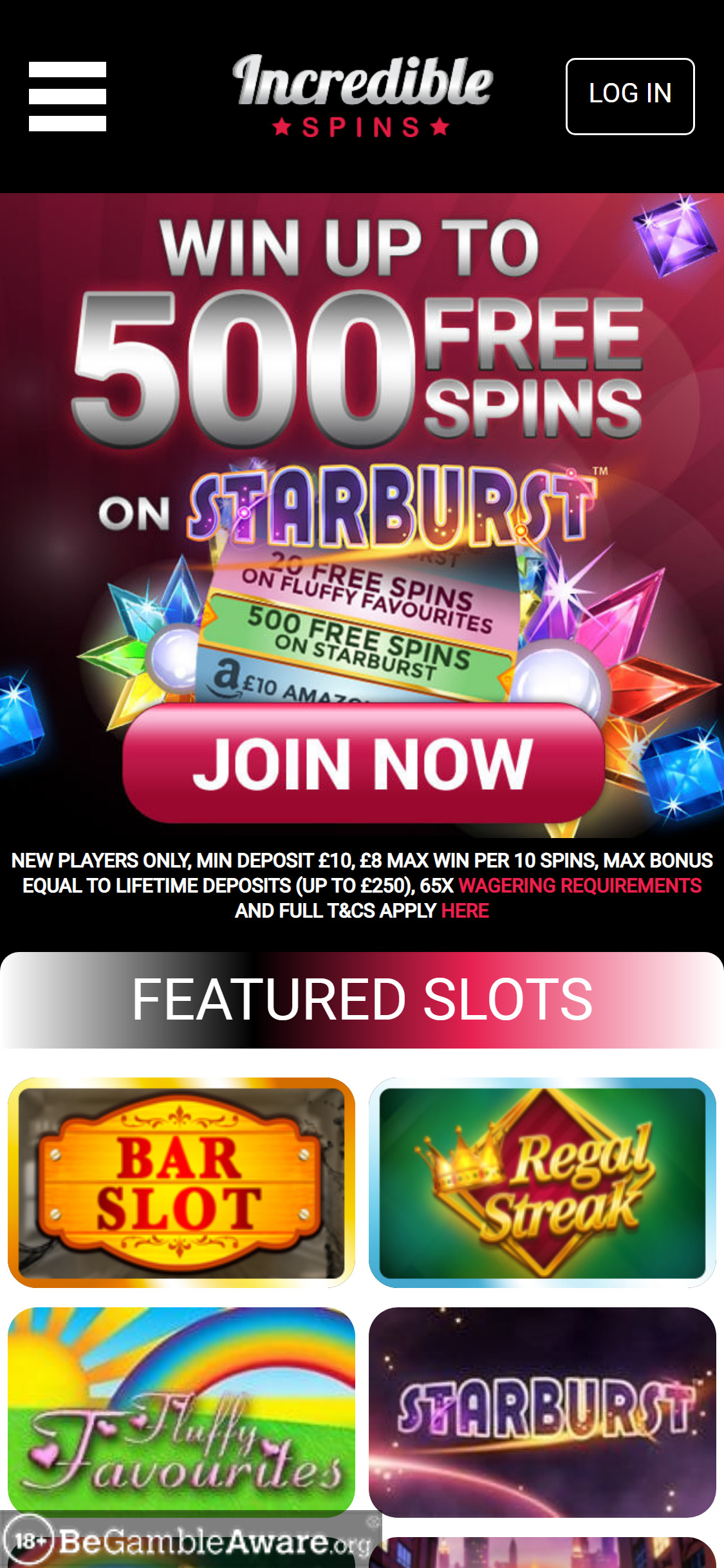 Incredible Spins Casino Mobile Review