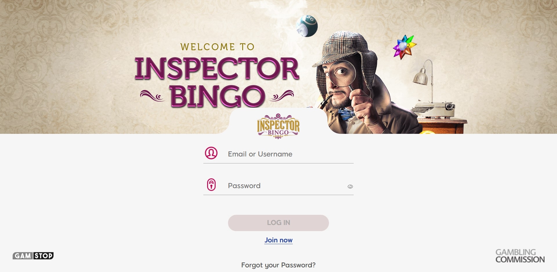 Inspector Bingo Casino Login