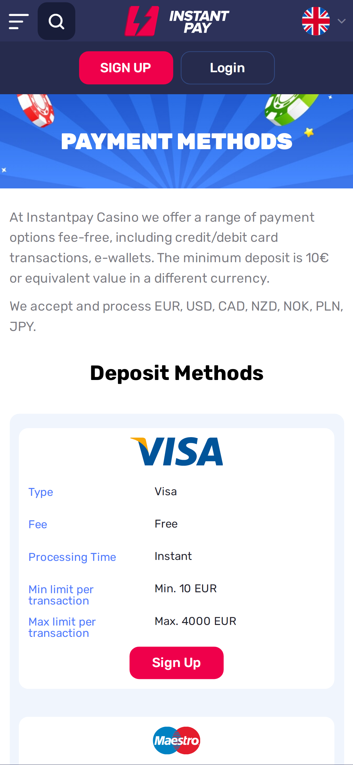 Instant Pay Casino Mobile Payment Methods Review