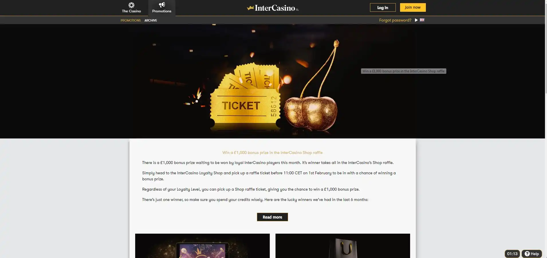 Inter Casino No Deposit Bonus