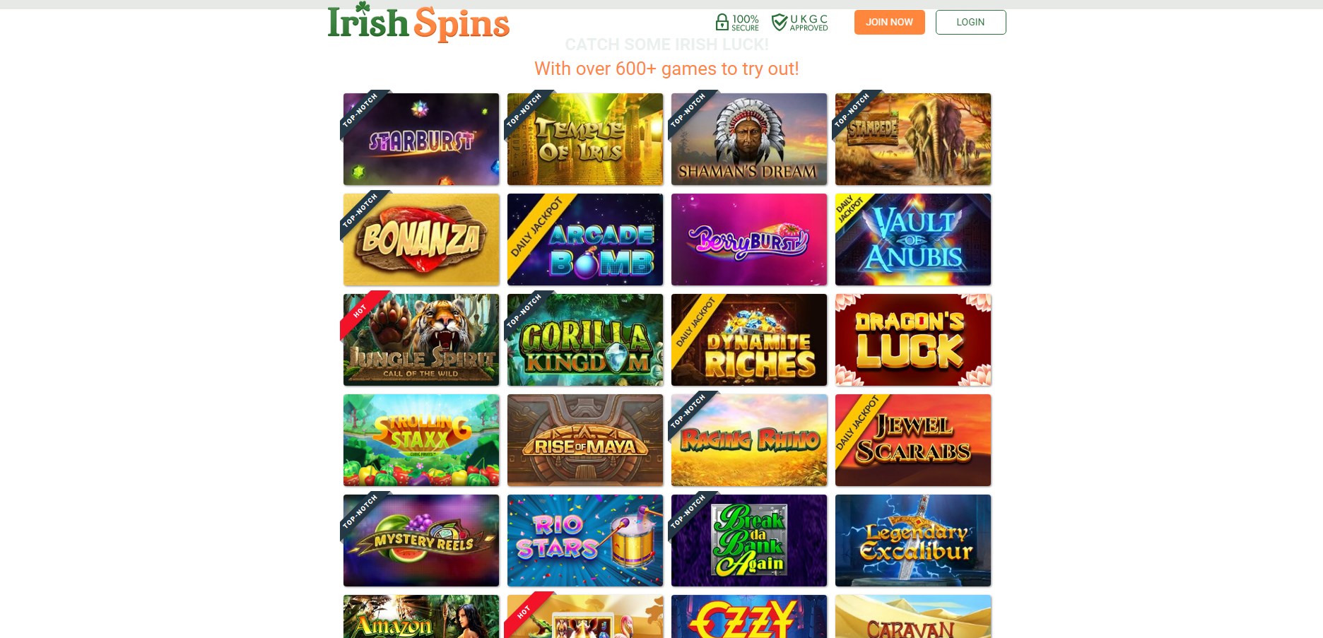 Irish Spins Casino Review