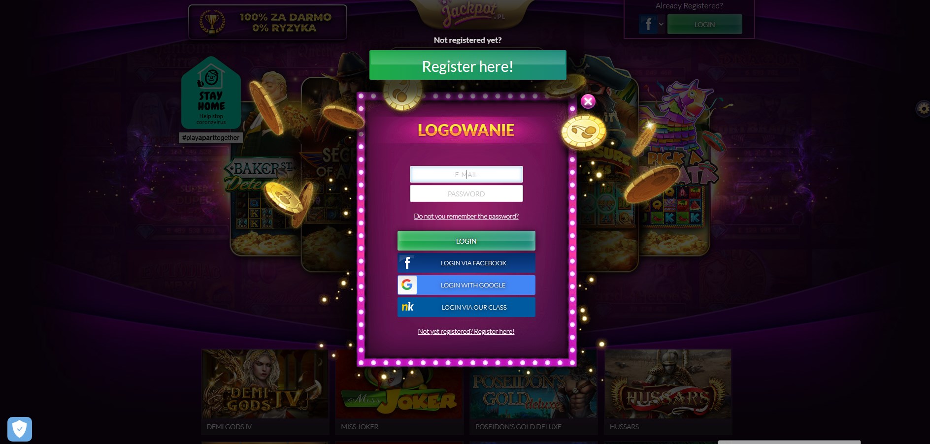 My Jackpot Casino Poland Login
