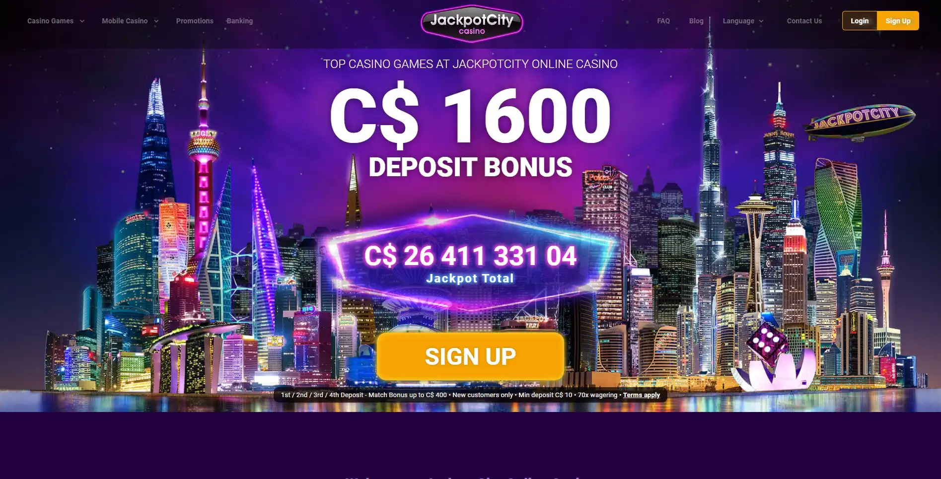 Jackpot City Casino Review