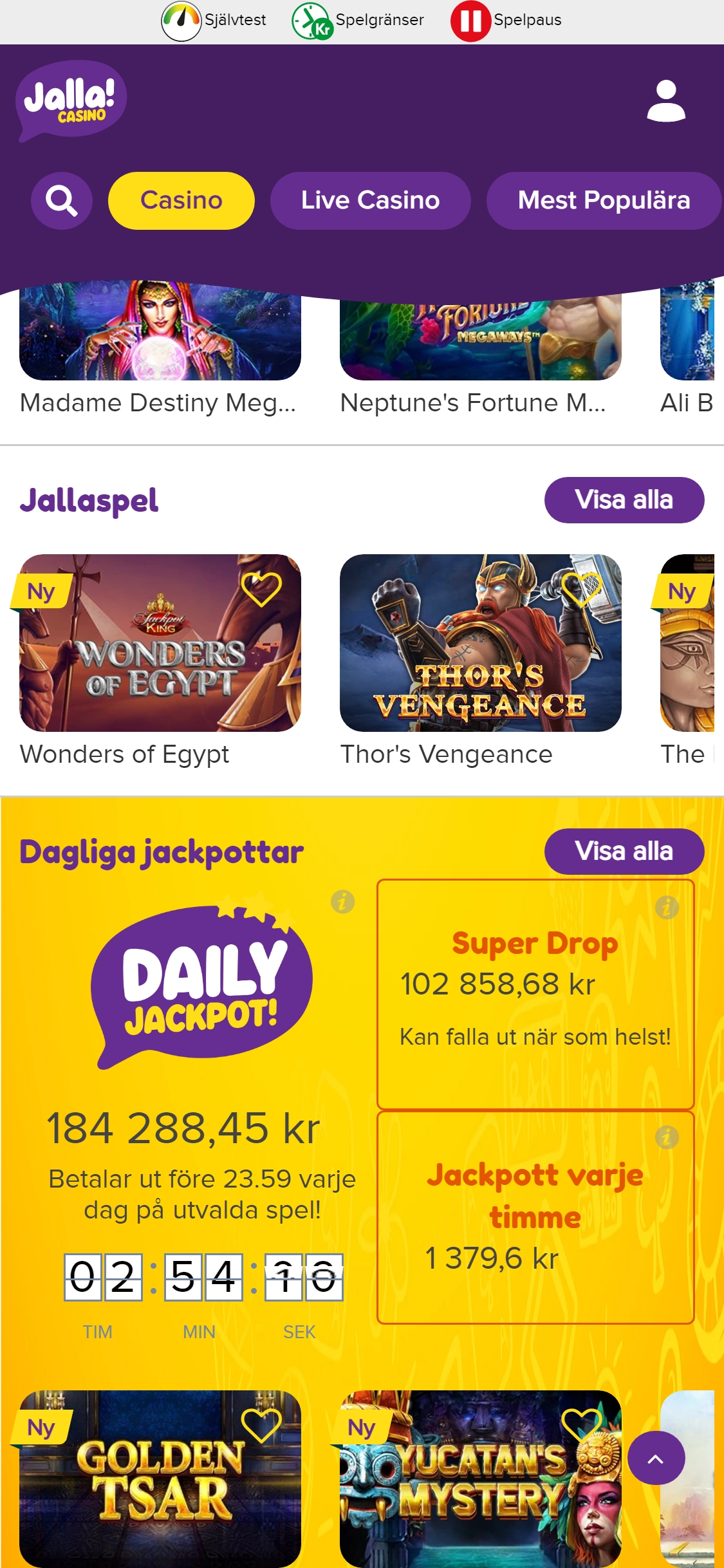 Jalla Casino Mobile No Deposit Bonus Review
