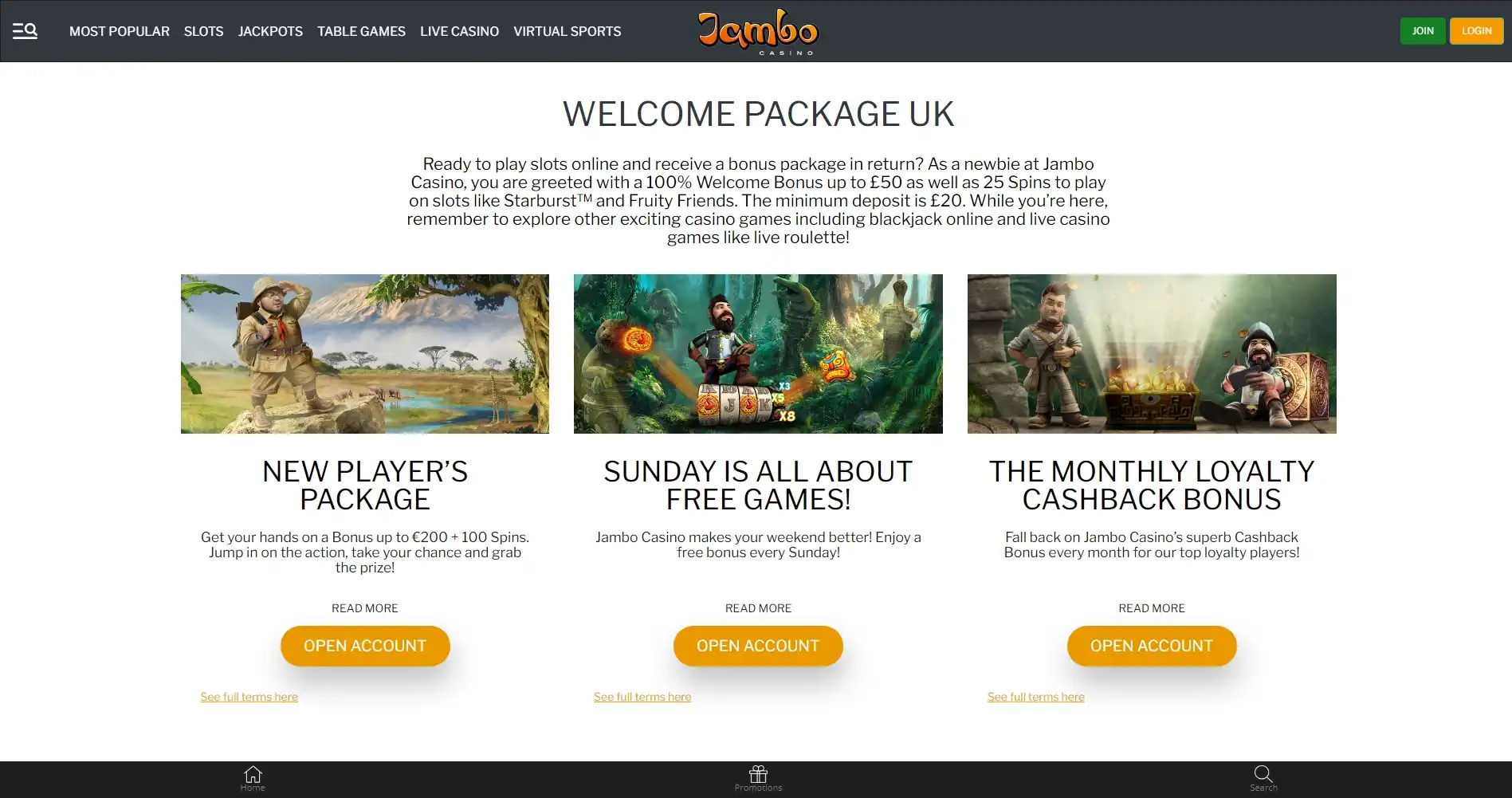 Jambo Casino No Deposit Bonus
