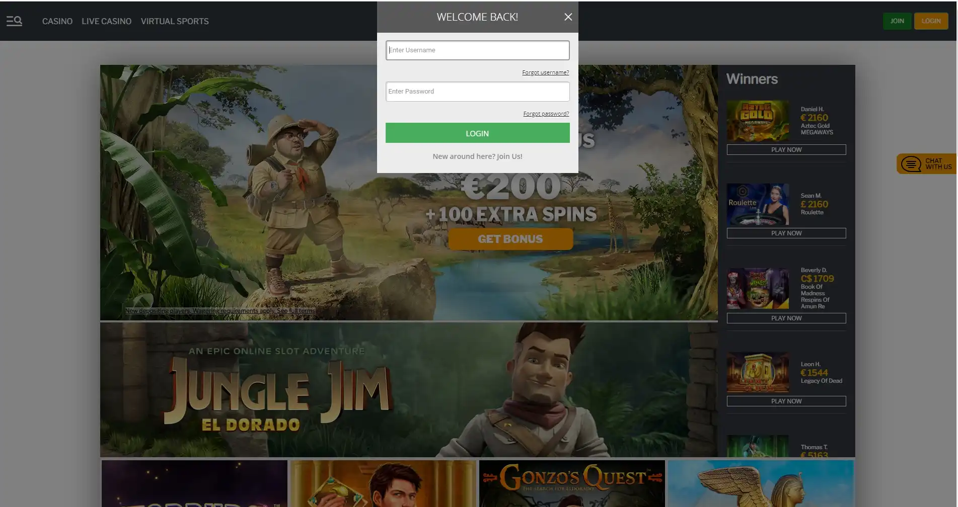 Jambo Casino Login