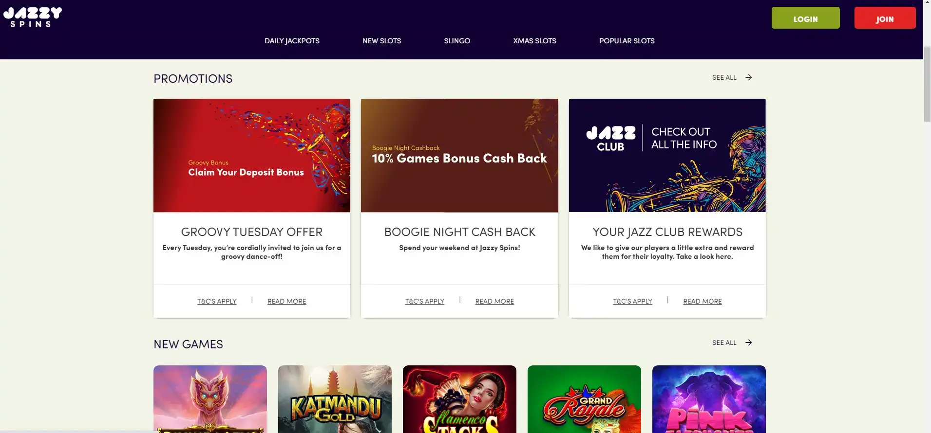 Jazzy Spins Casino No Deposit Bonus