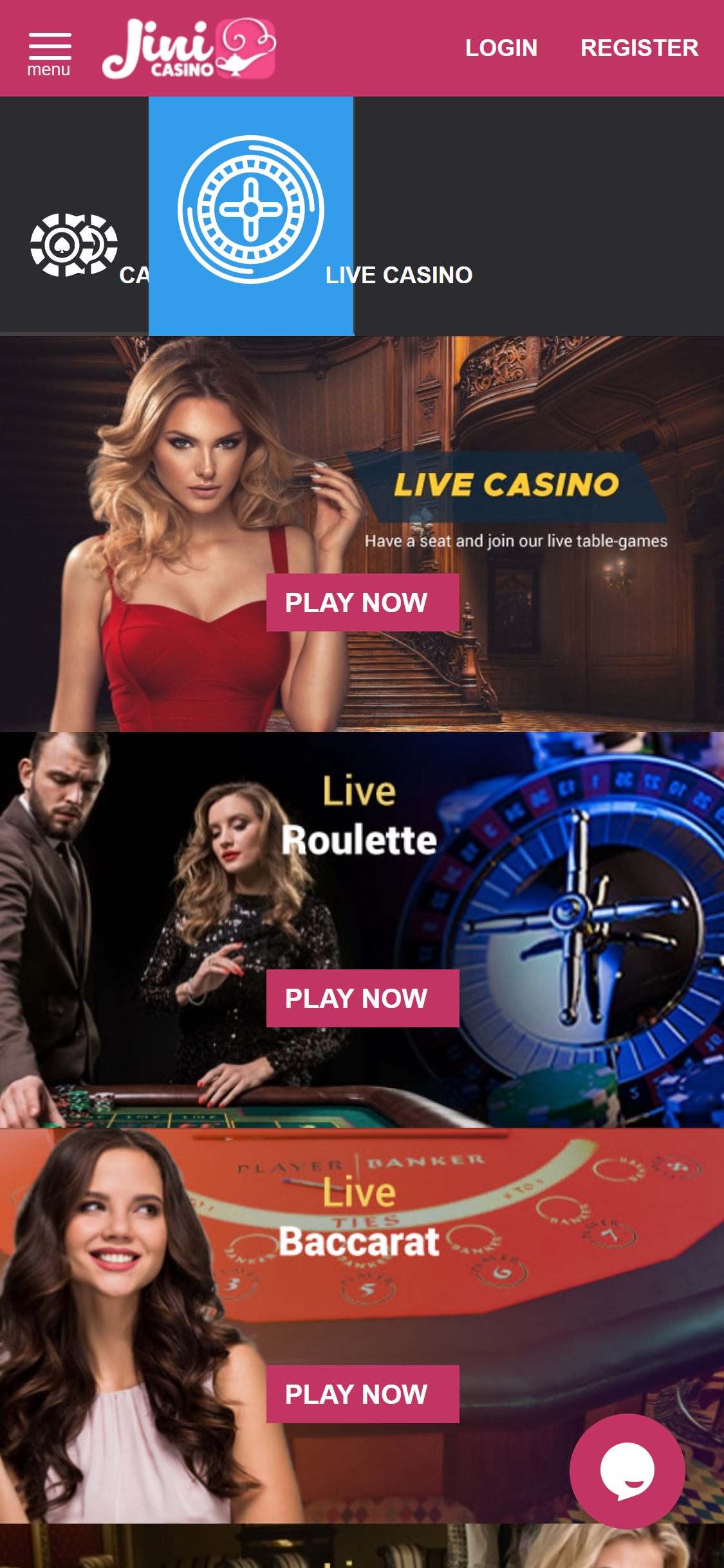 Jinni Casino Mobile Live Dealer Games Review