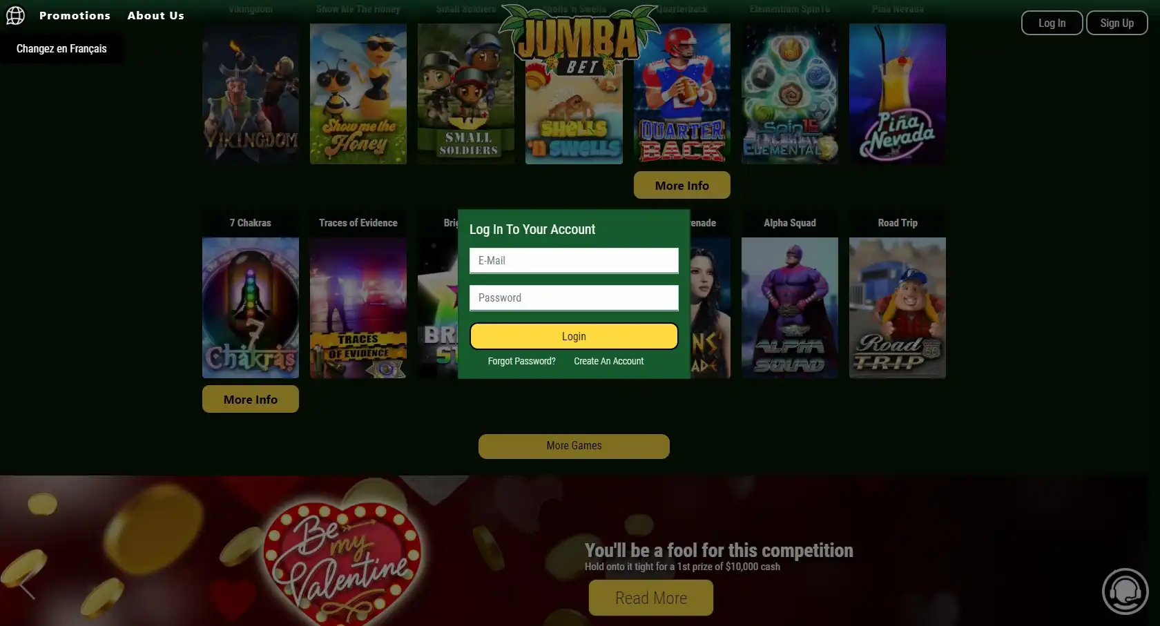 Jumba Bet Casino Login