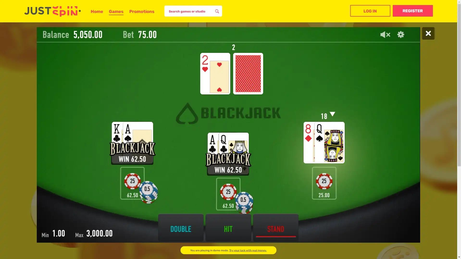 JustSpin Casino Slots