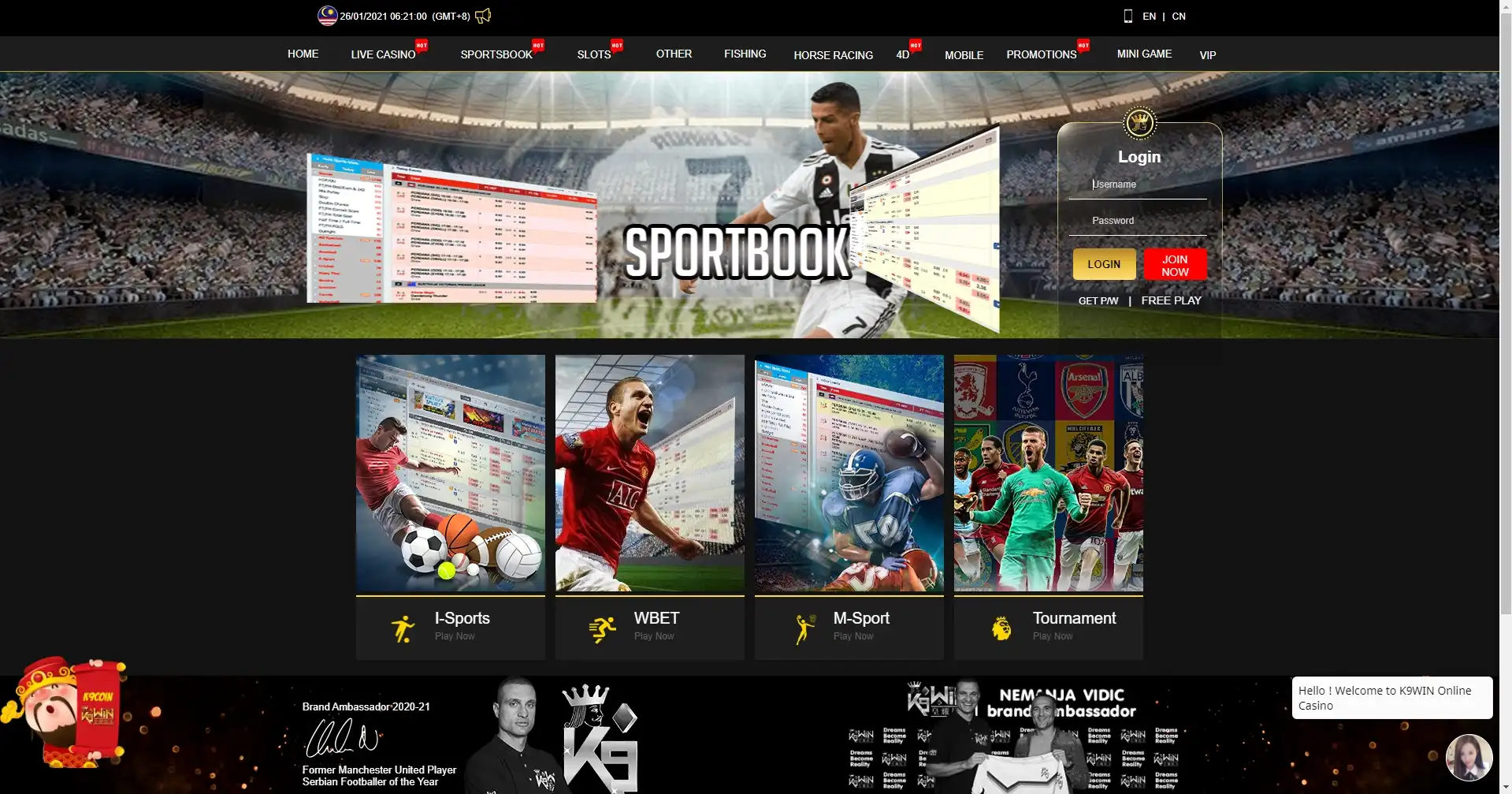 K9WIN Online Casino Betting