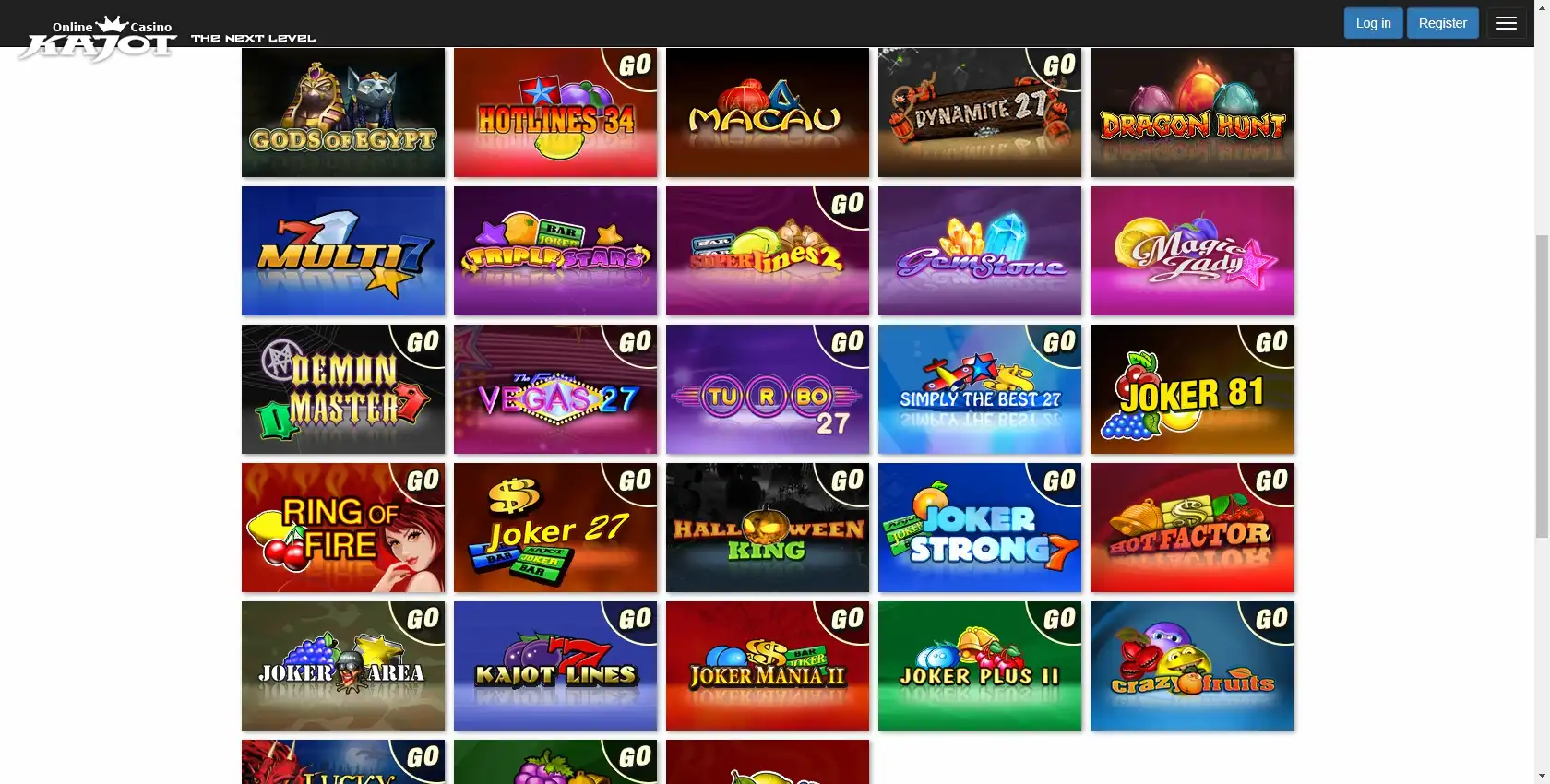 Kajot Casino Games