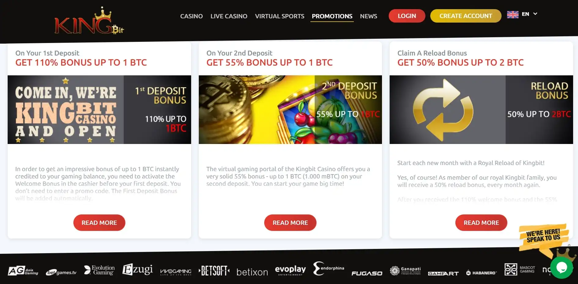 KingBit Casino No Deposit Bonus