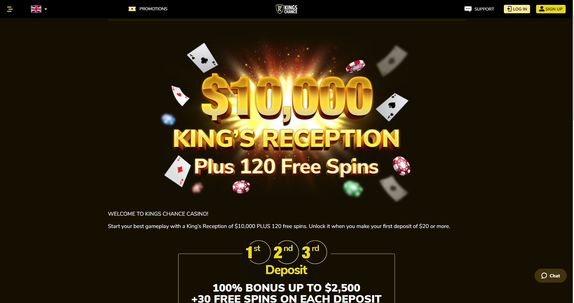 Kings Chance Casino No Deposit Bonus