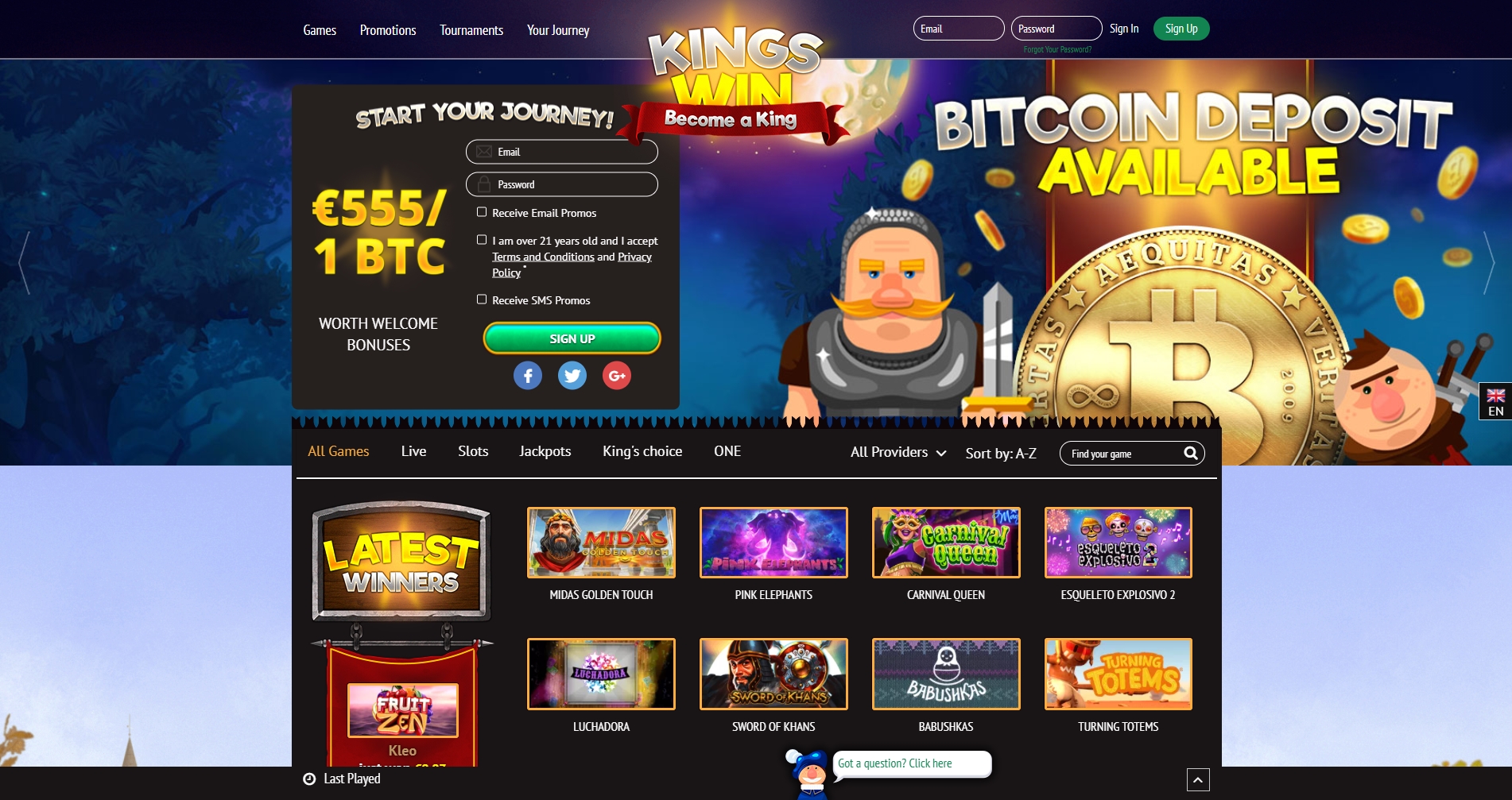 KingsWin Casino Review