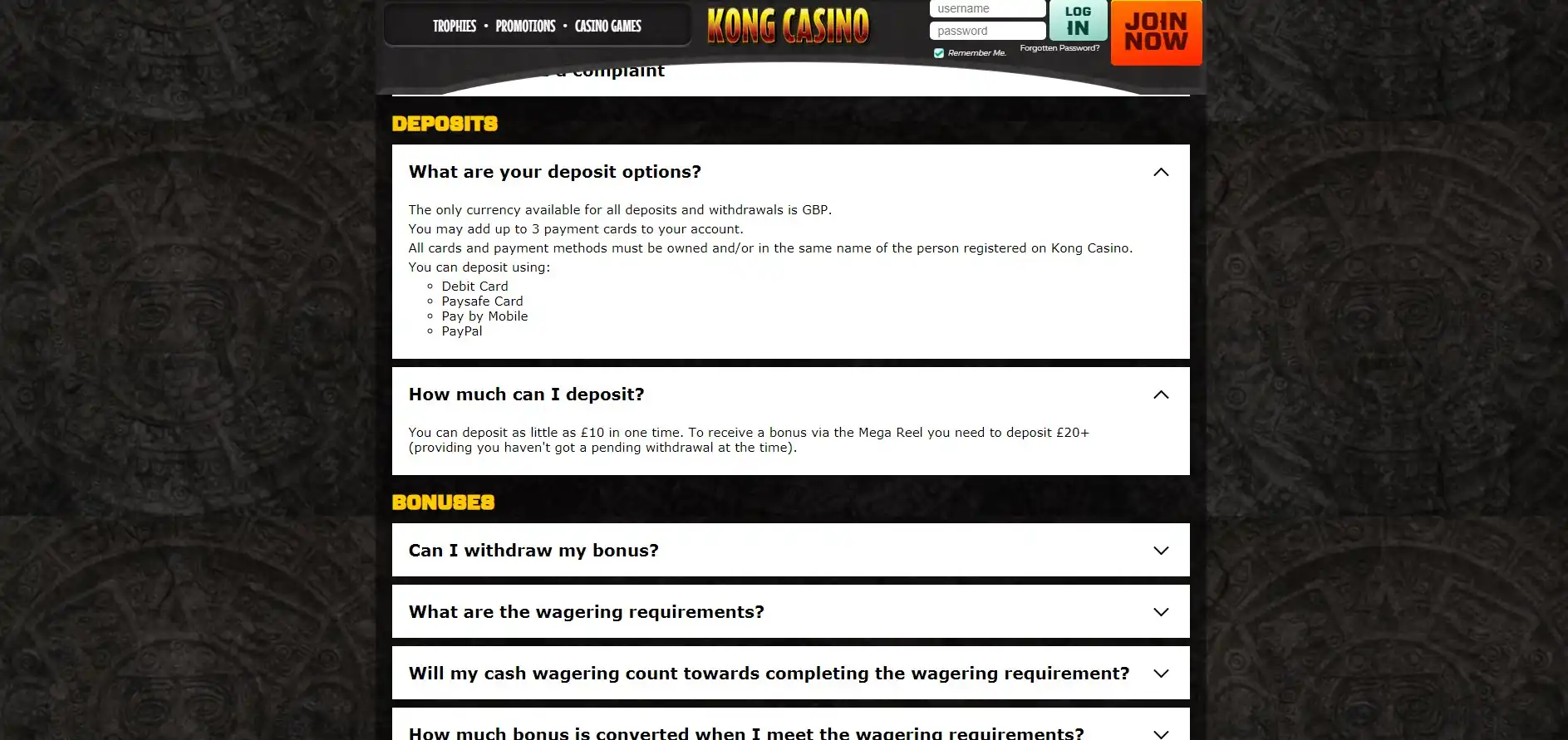Kong Casino Review