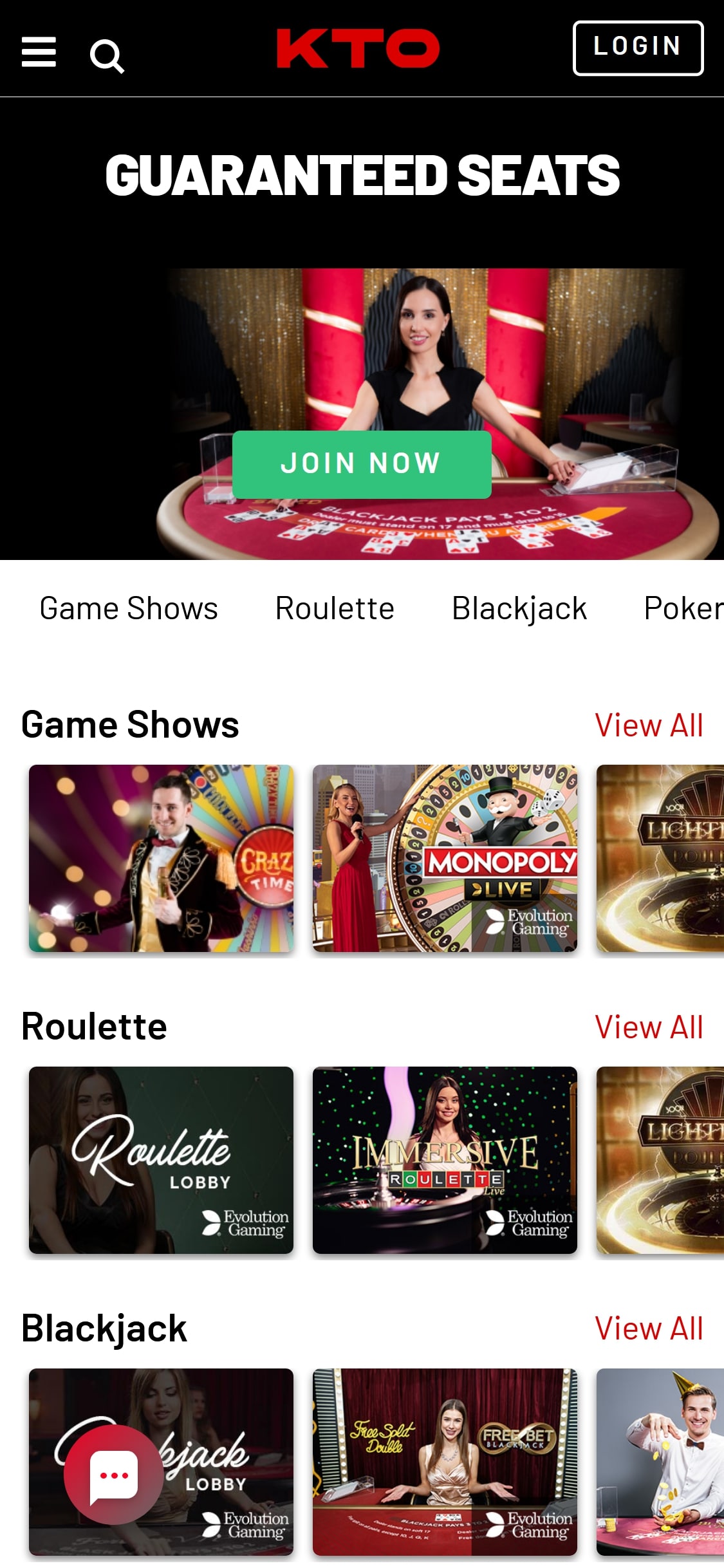 KTO Casino Mobile Live Dealer Games Review