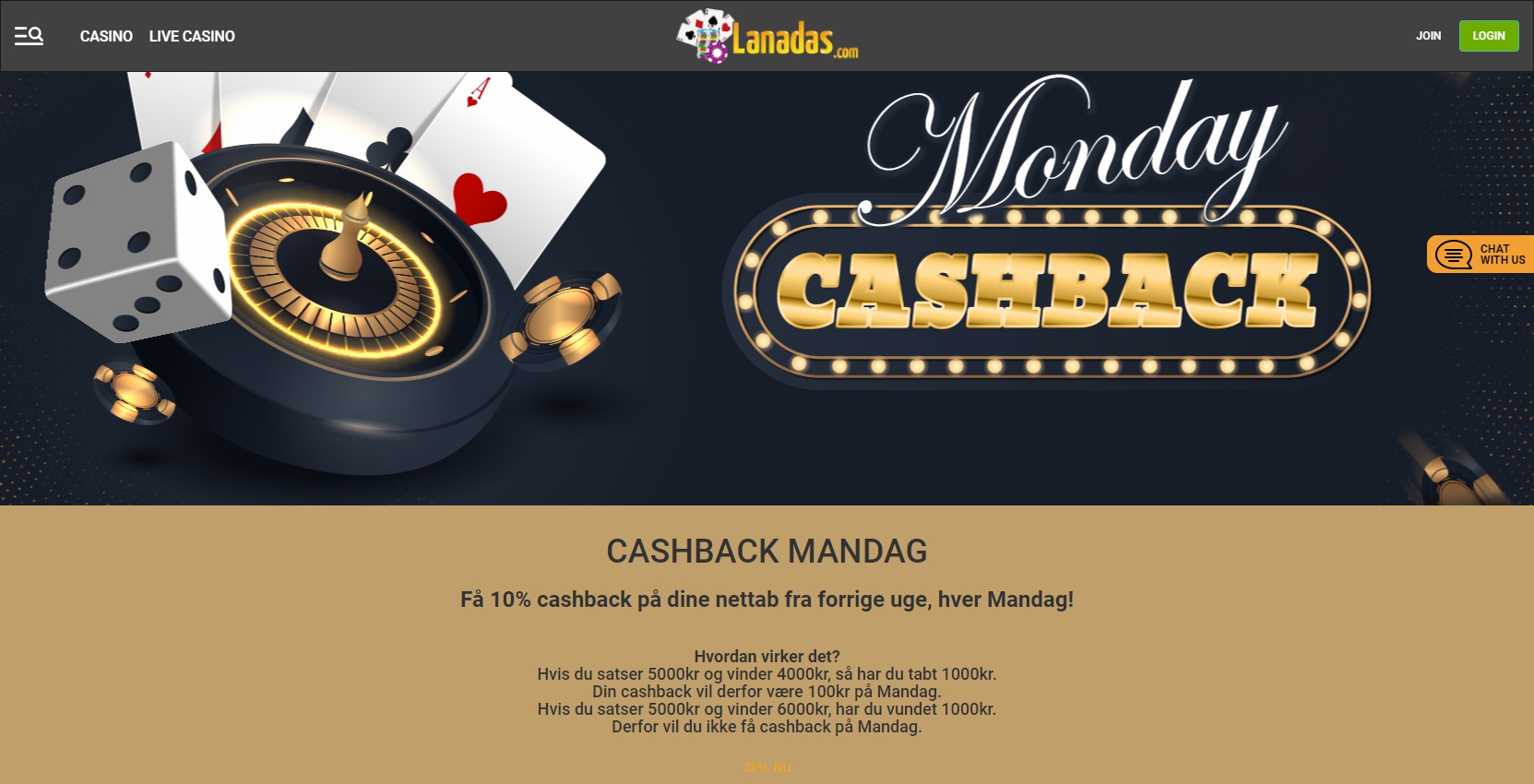 Lanadas Casino No Deposit Bonus