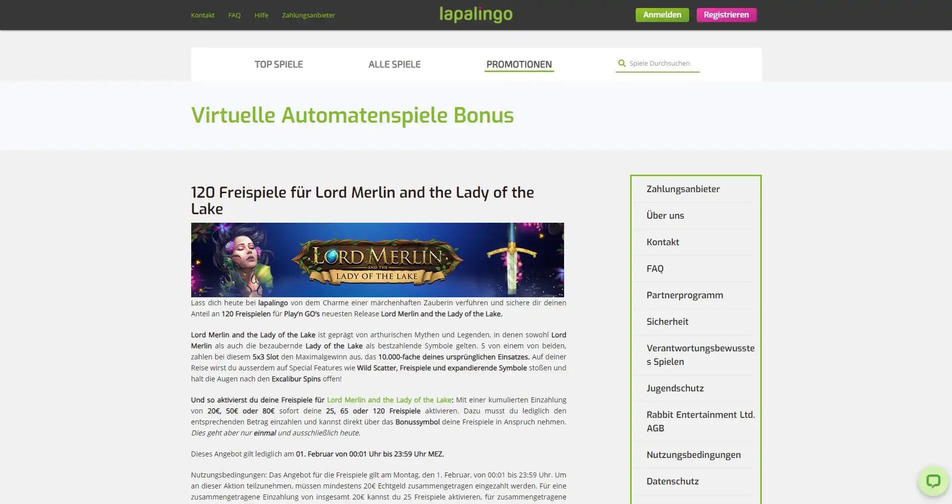 Lapalingo Casino No Deposit Bonus