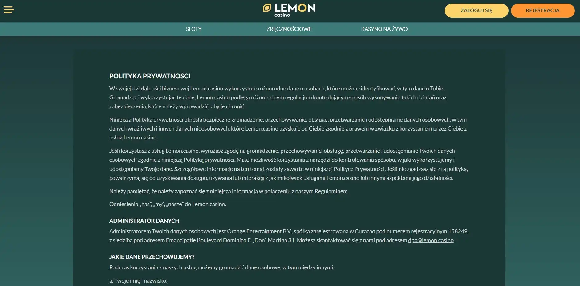 Lemon Casino Review