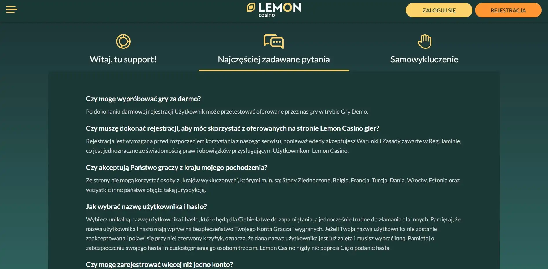 Lemon Casino Review