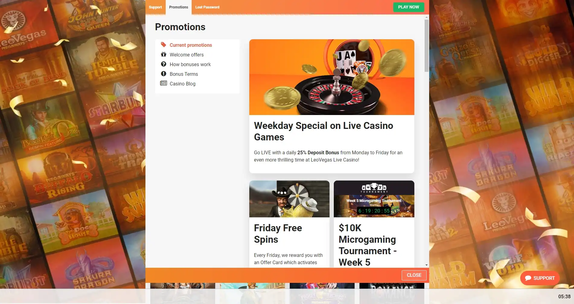 Leo Vegas Casino No Deposit Bonus