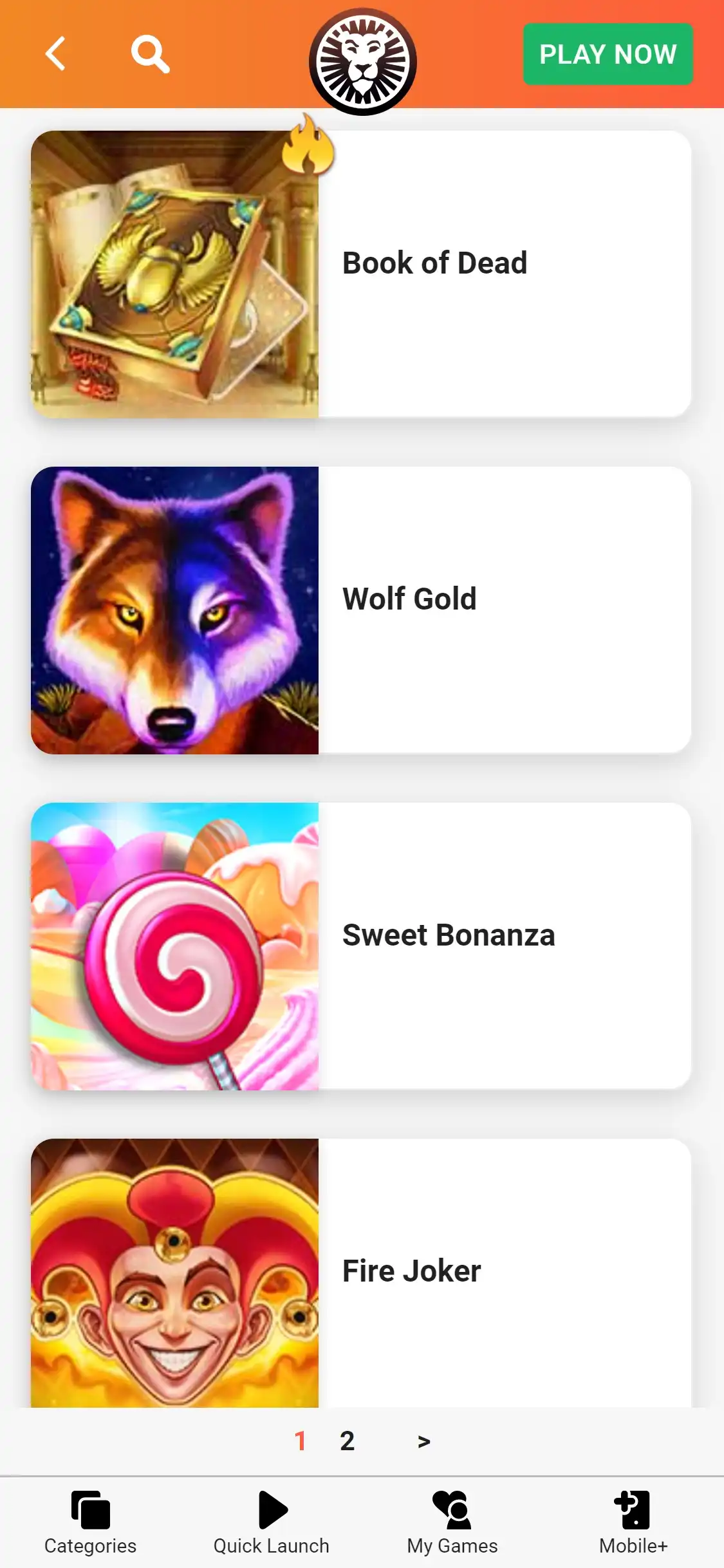 Leo Vegas Casino Mobile Games Review