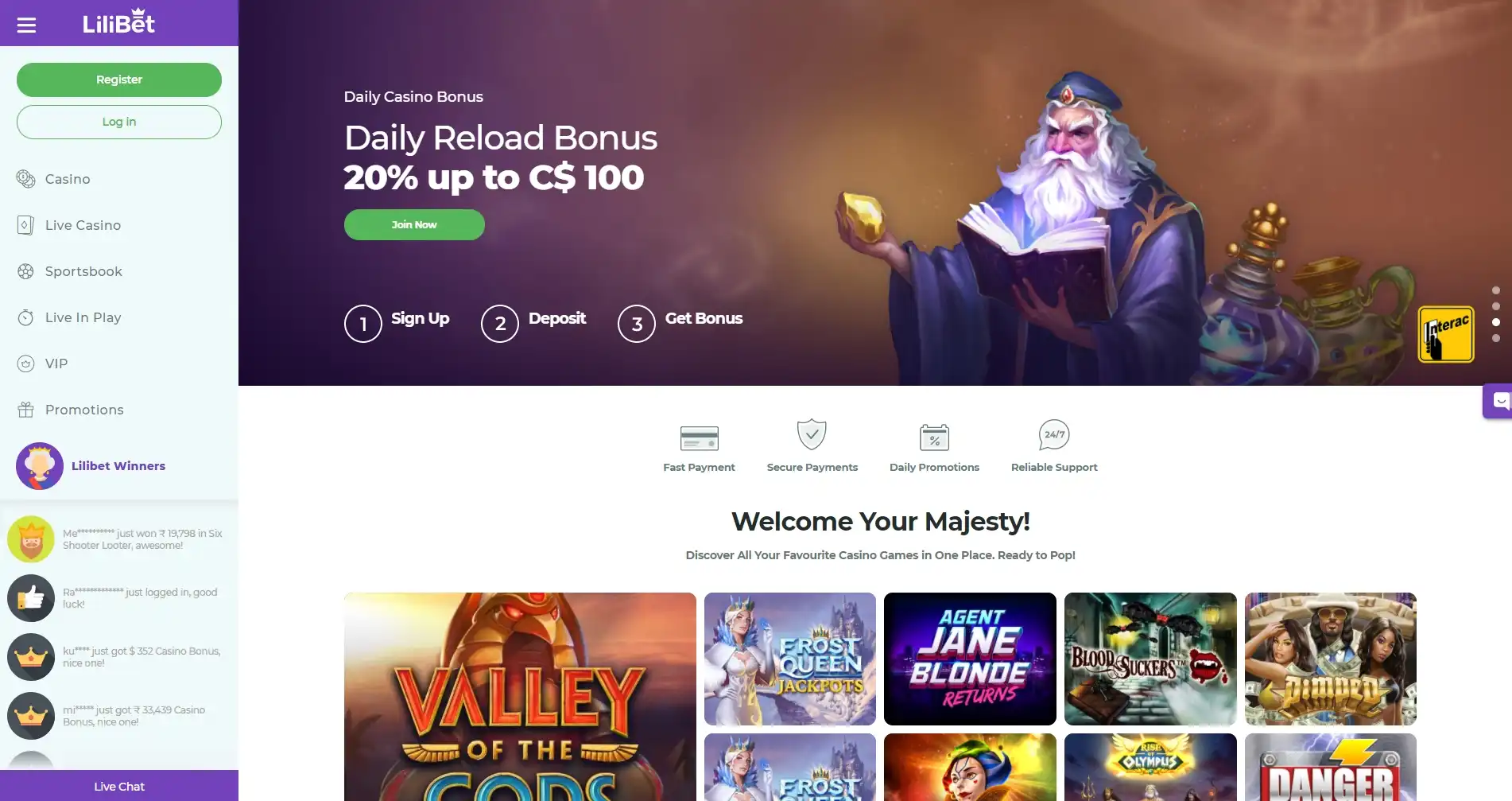 Lilibet Casino Review