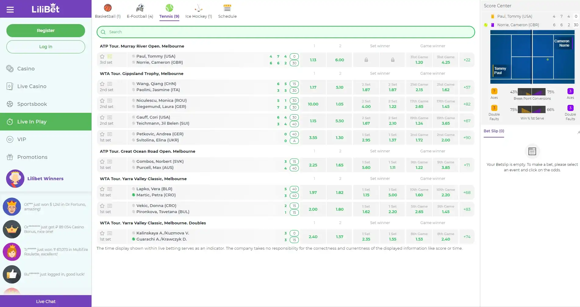 Lilibet Casino Live Dealer Games