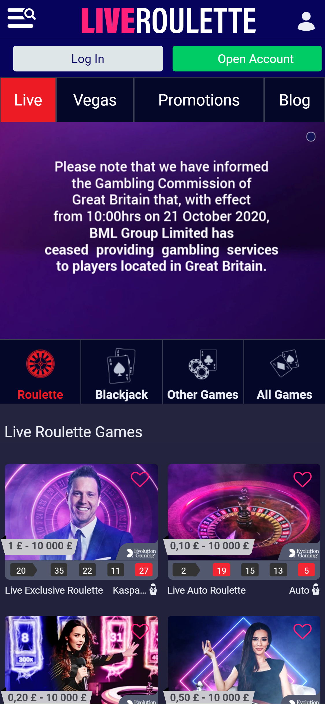 Live Roulette Casino Mobile Live Dealer Games Review