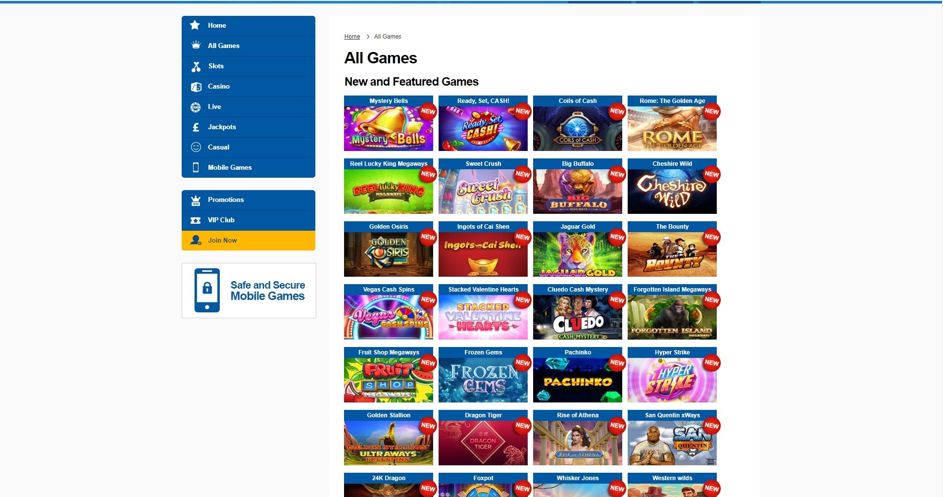 Lottery UK Casino Games