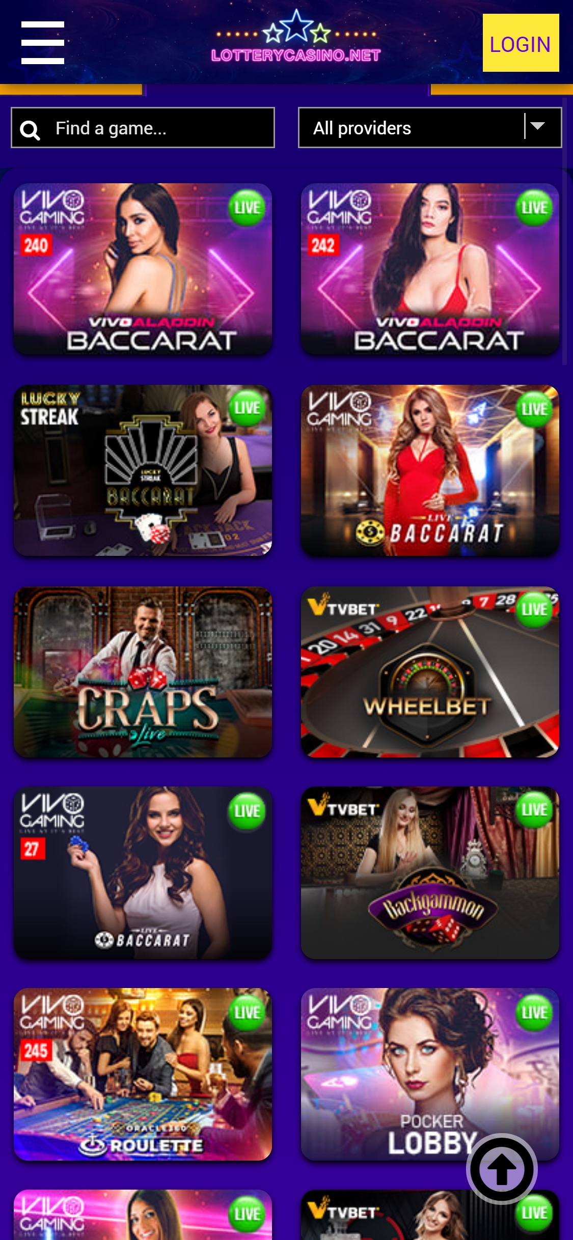 Lottery Casino Mobile Live Dealer Games Review